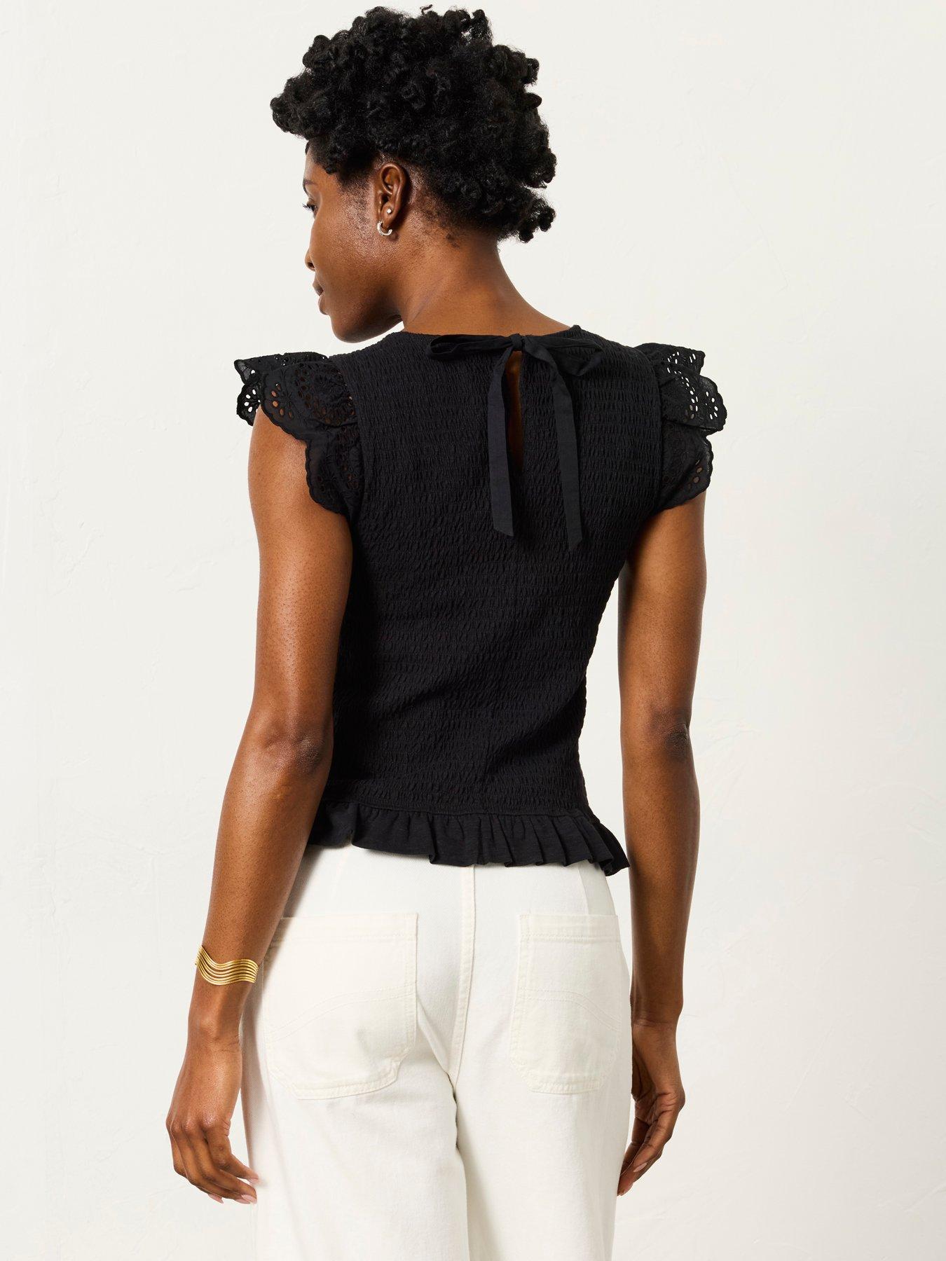 Image 2 of 6 of FatFace Betty Top - Black