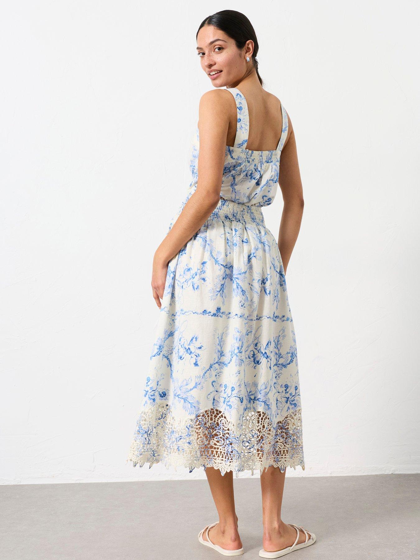 Image 2 of 7 of FatFace June Bloom Midi - Ivory