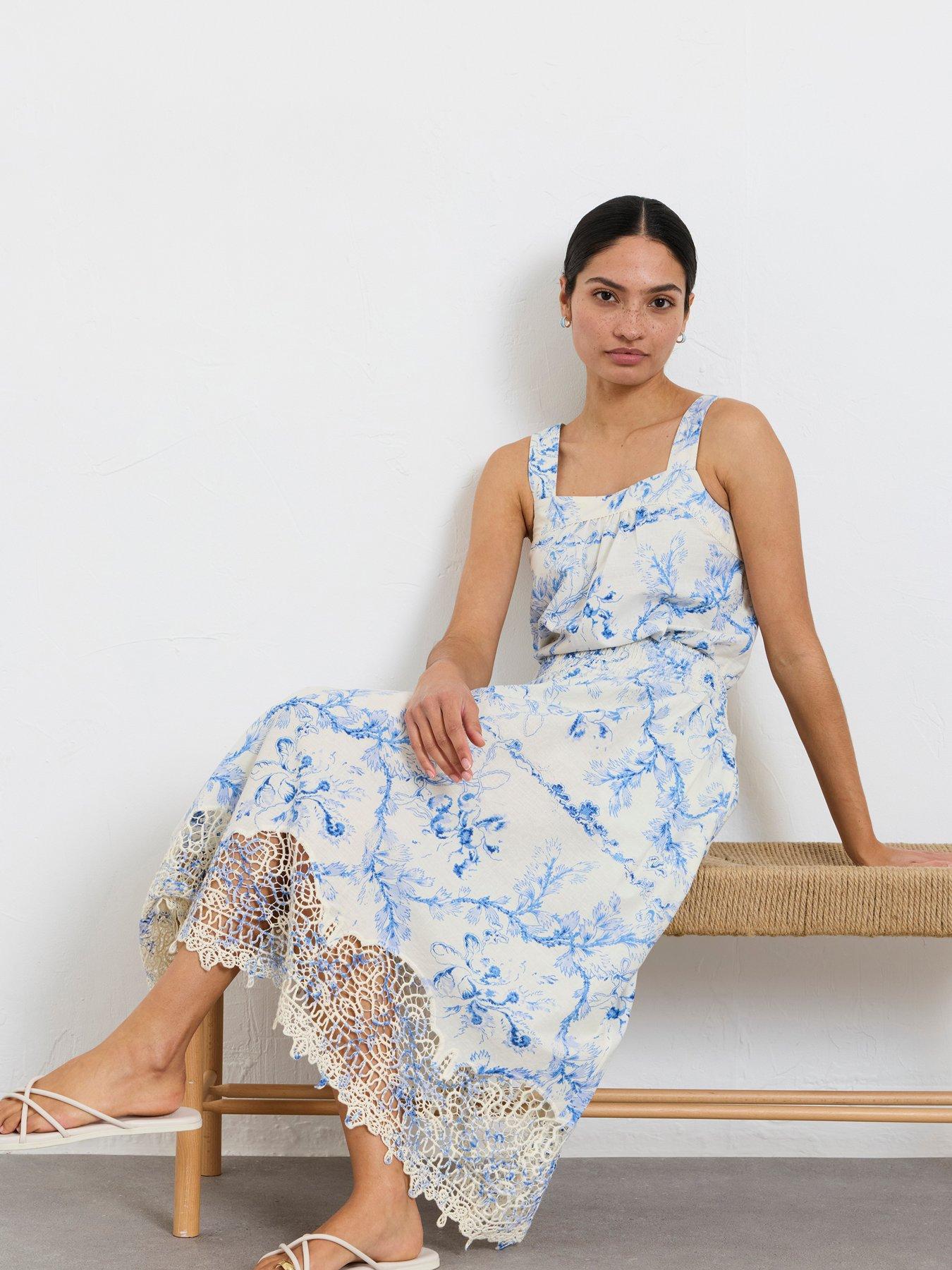 Image 3 of 7 of FatFace June Bloom Midi - Ivory