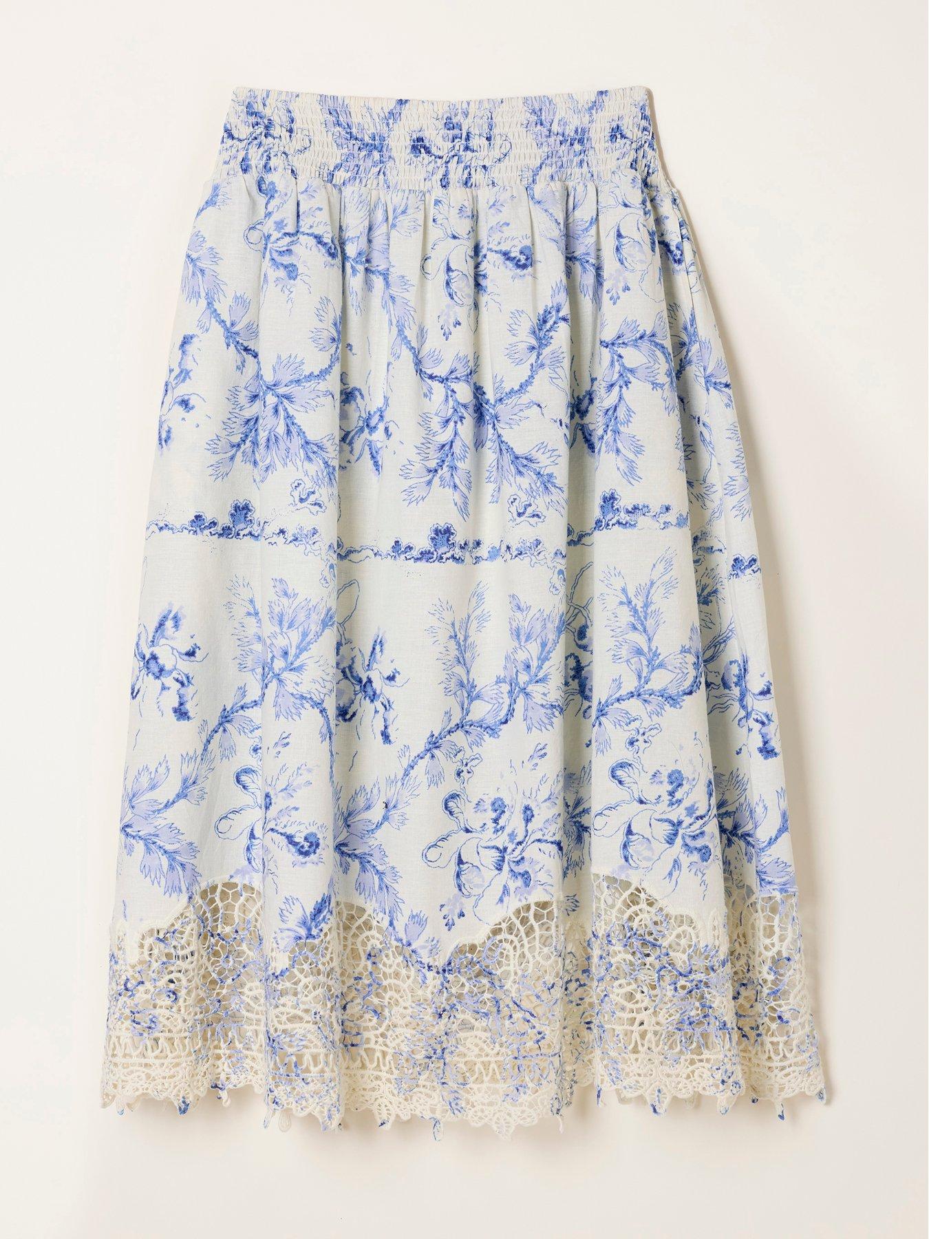 Image 7 of 7 of FatFace June Bloom Midi - Ivory
