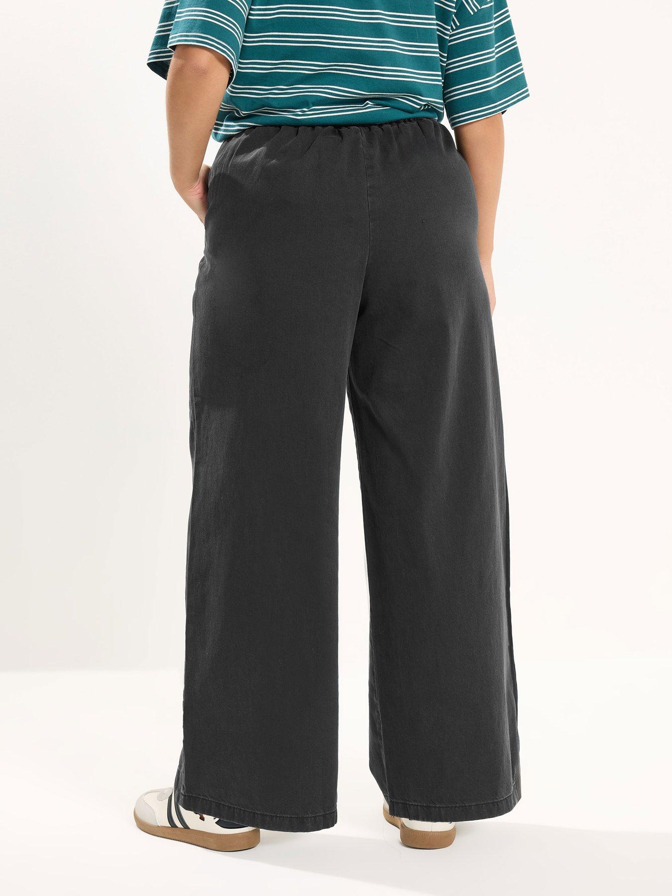 Image 2 of 5 of Yours Curve Pull On Wide Leg Jean