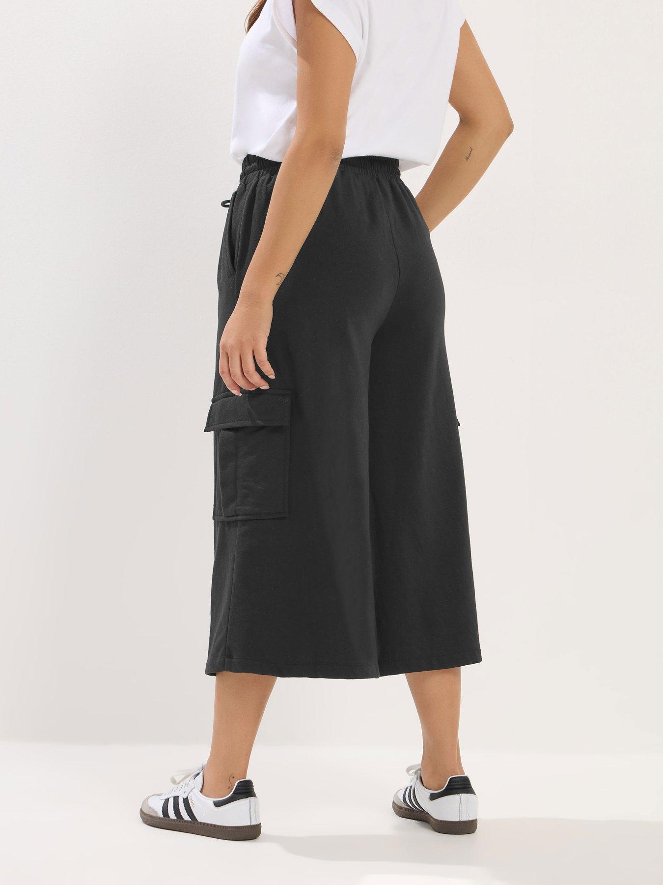 stillFront image of pixiegirl-petite-pocket-wide-crop-jogger