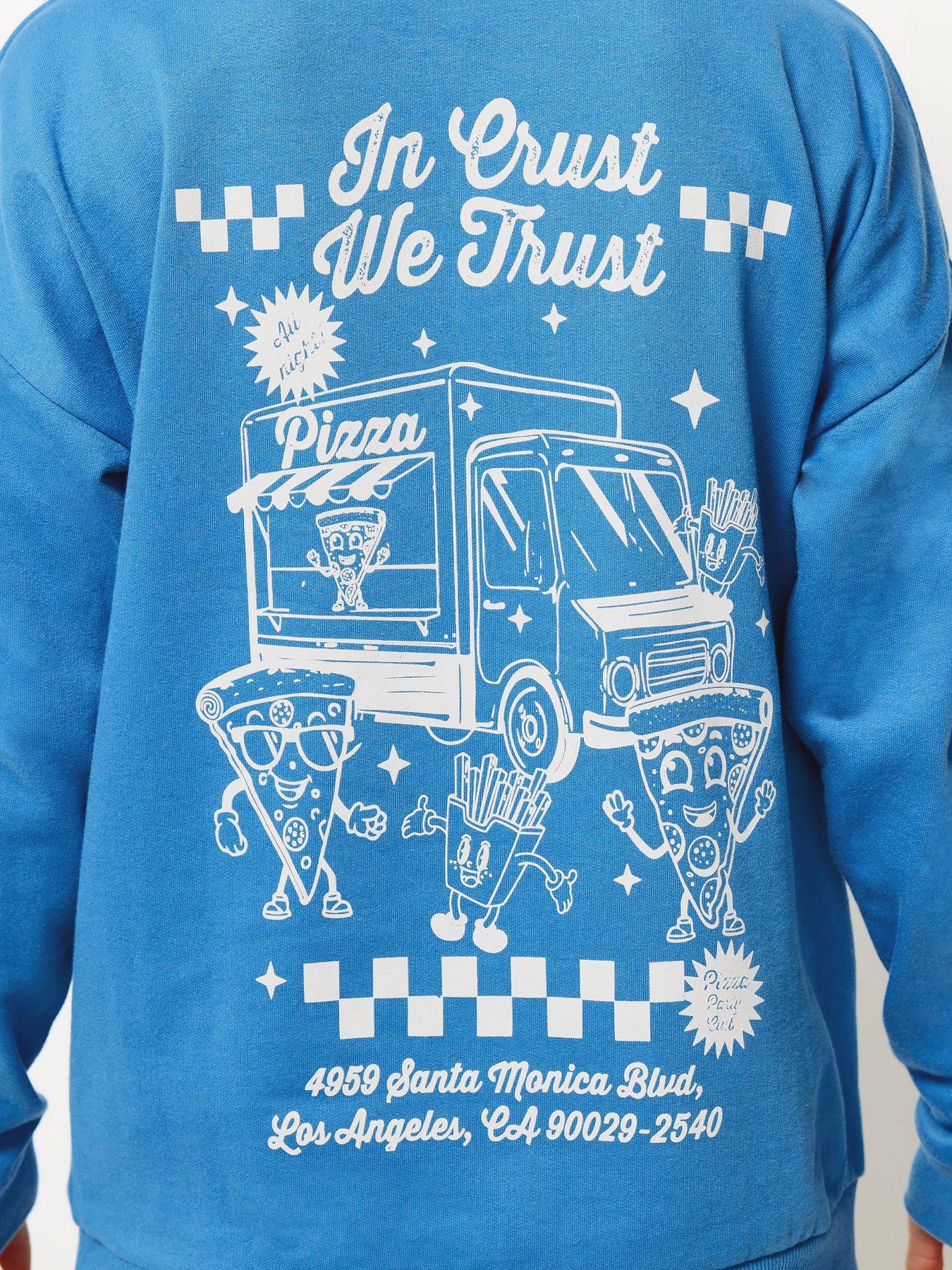 Image 4 of 6 of PixieGirl Petite Crust Pizza Hoodie - Blue