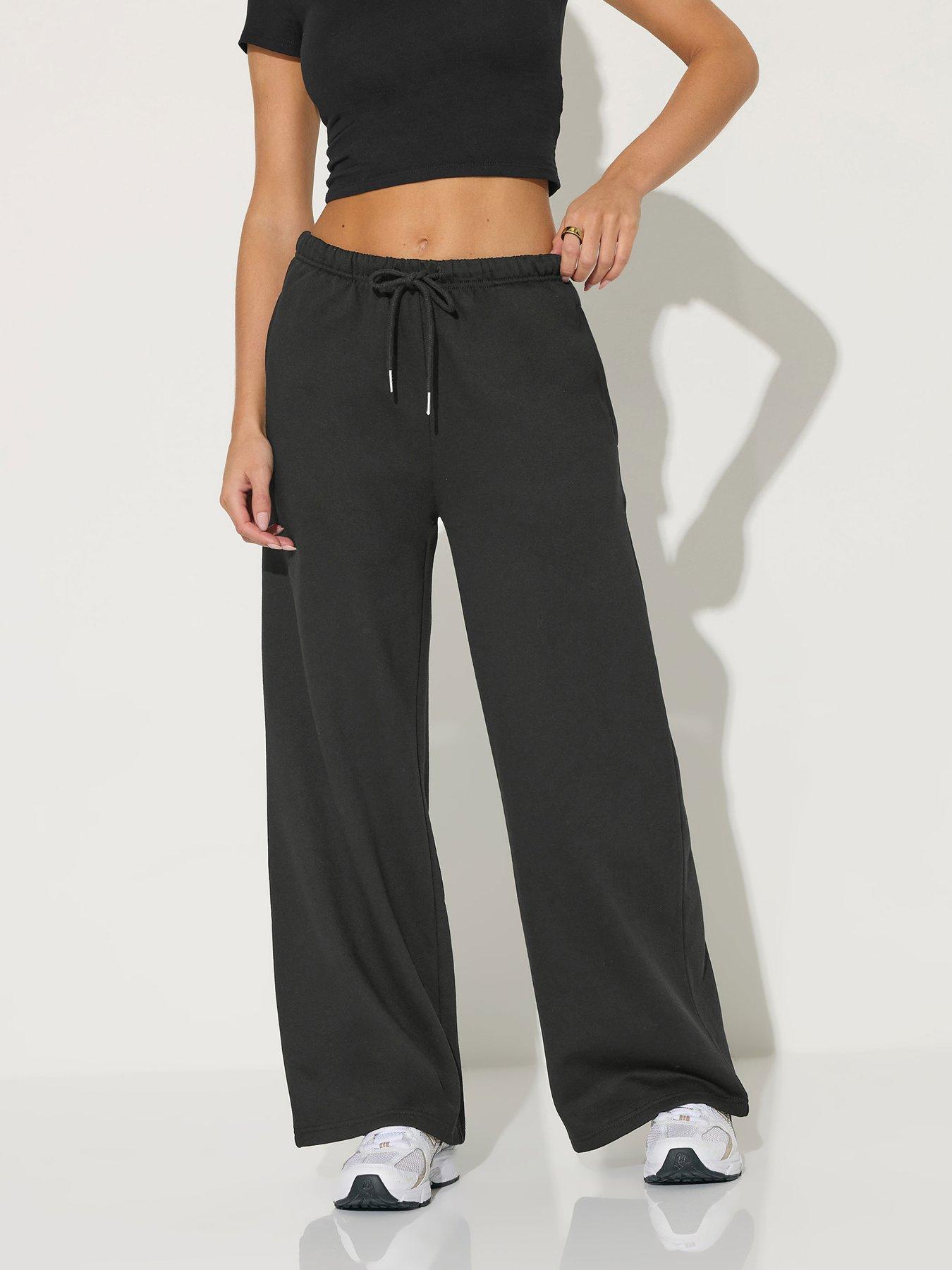 front image of pixiegirl-petite-thin-waistband-wide-leg-jogger