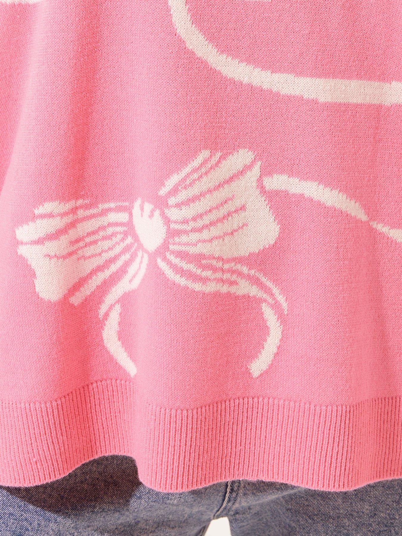 image of yours-curve-bow-jumper-pink