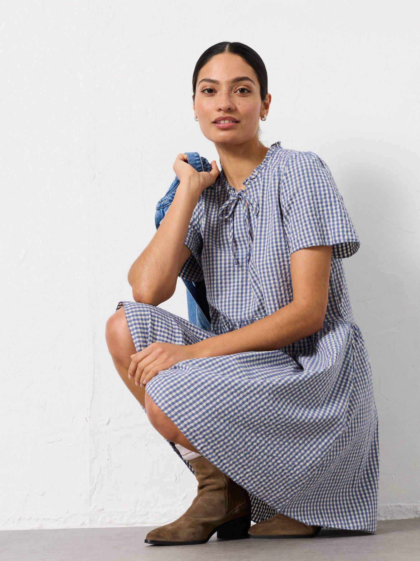 FatFace Immy Gingham Dress - Multi