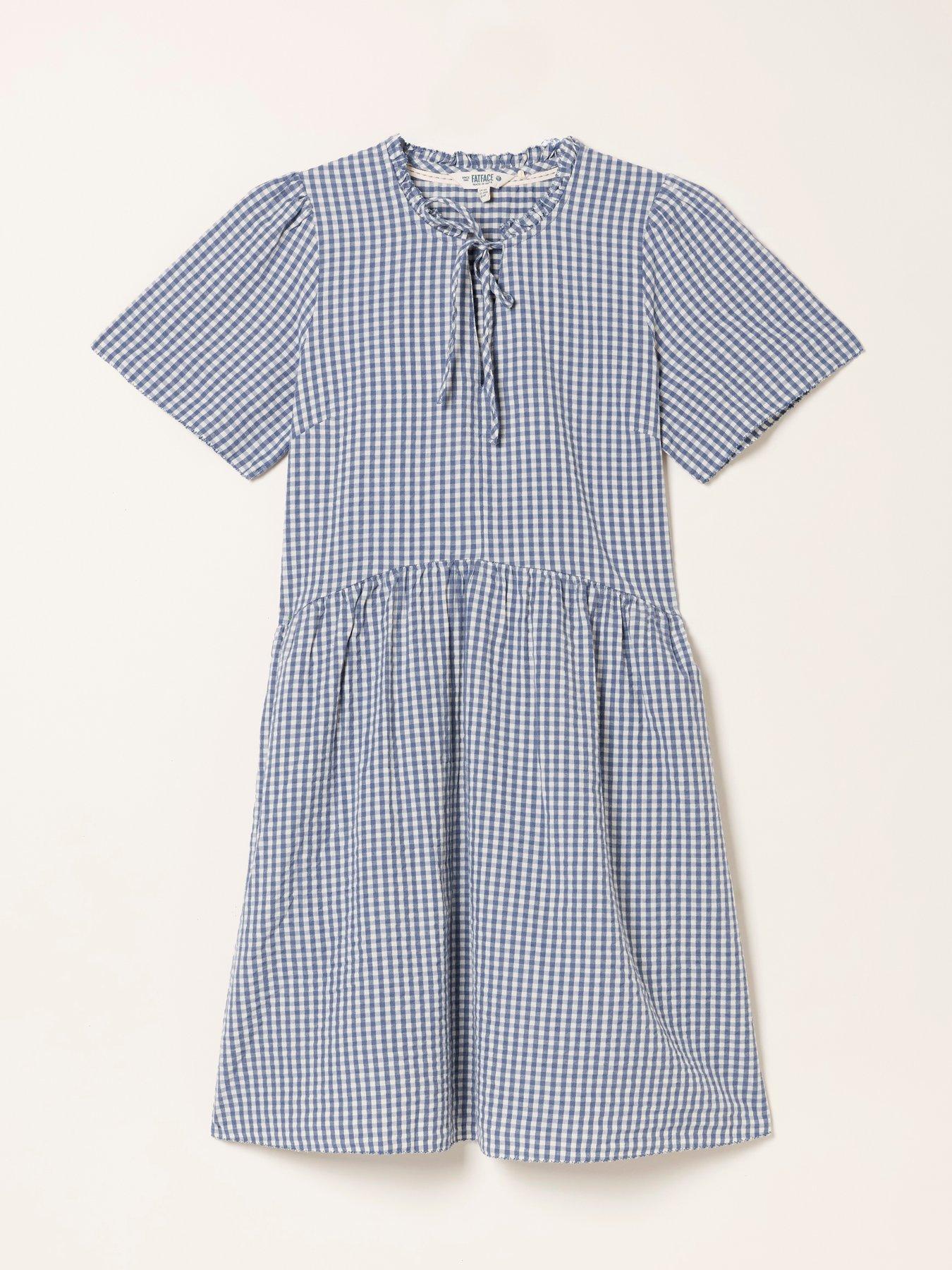Image 6 of 6 of FatFace Immy Gingham Dress - Multi