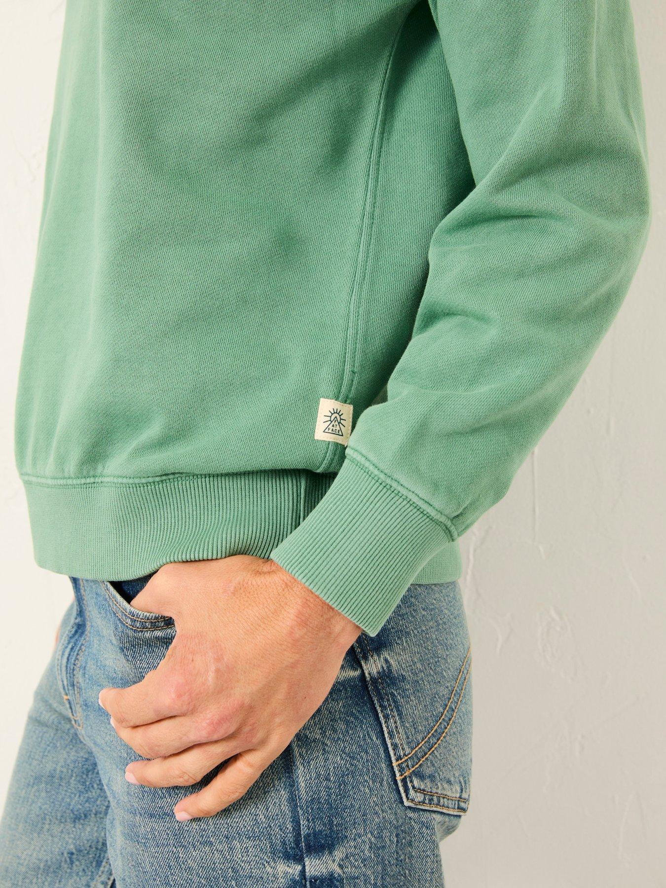  image of fatface-georgia-crew-sweatshirt-jade-green