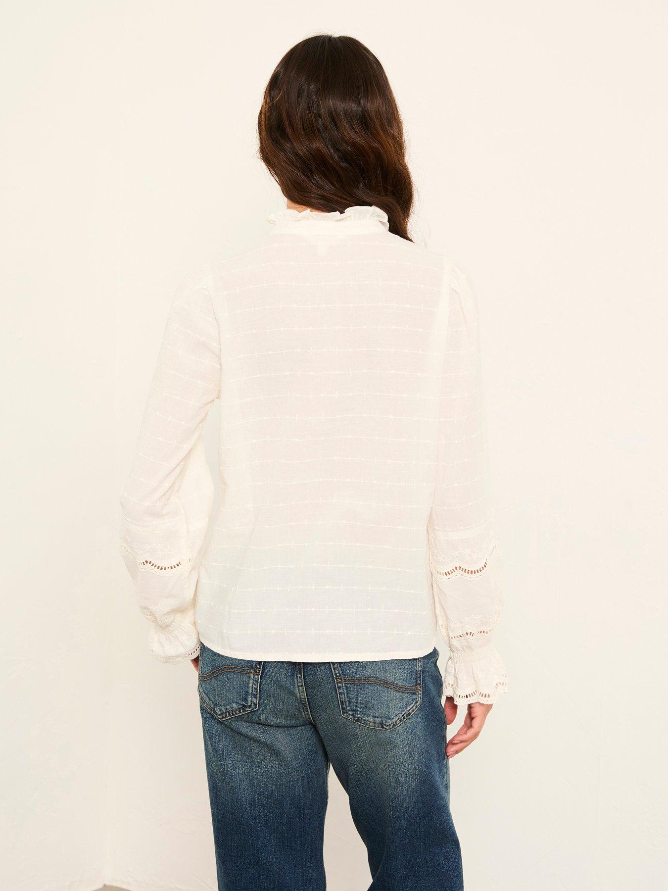 stillFront image of fatface-pia-blouse-ivory