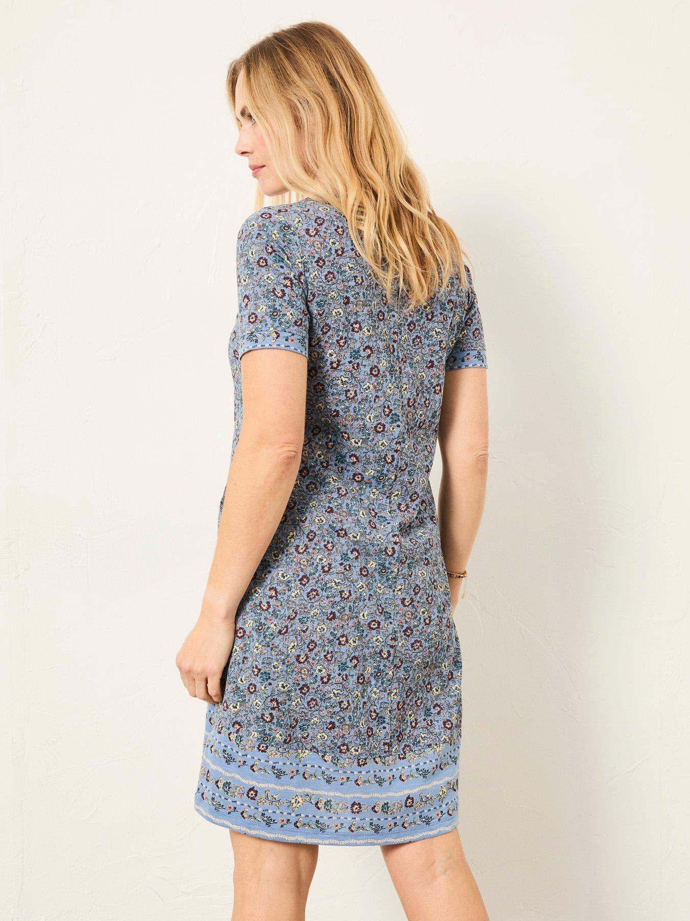  image of fatface-simone-floral-dress-blue