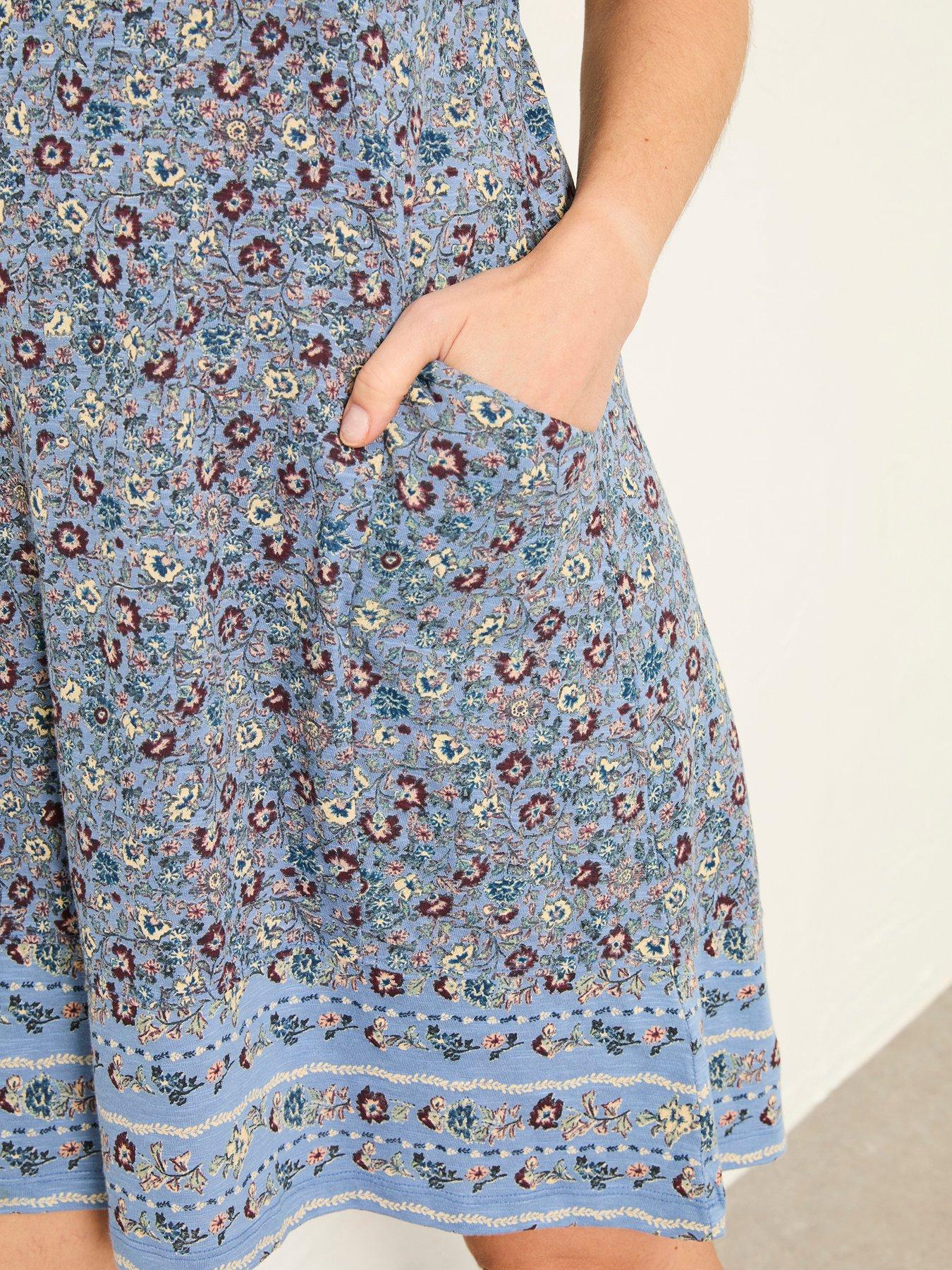  image of fatface-simone-floral-dress-blue