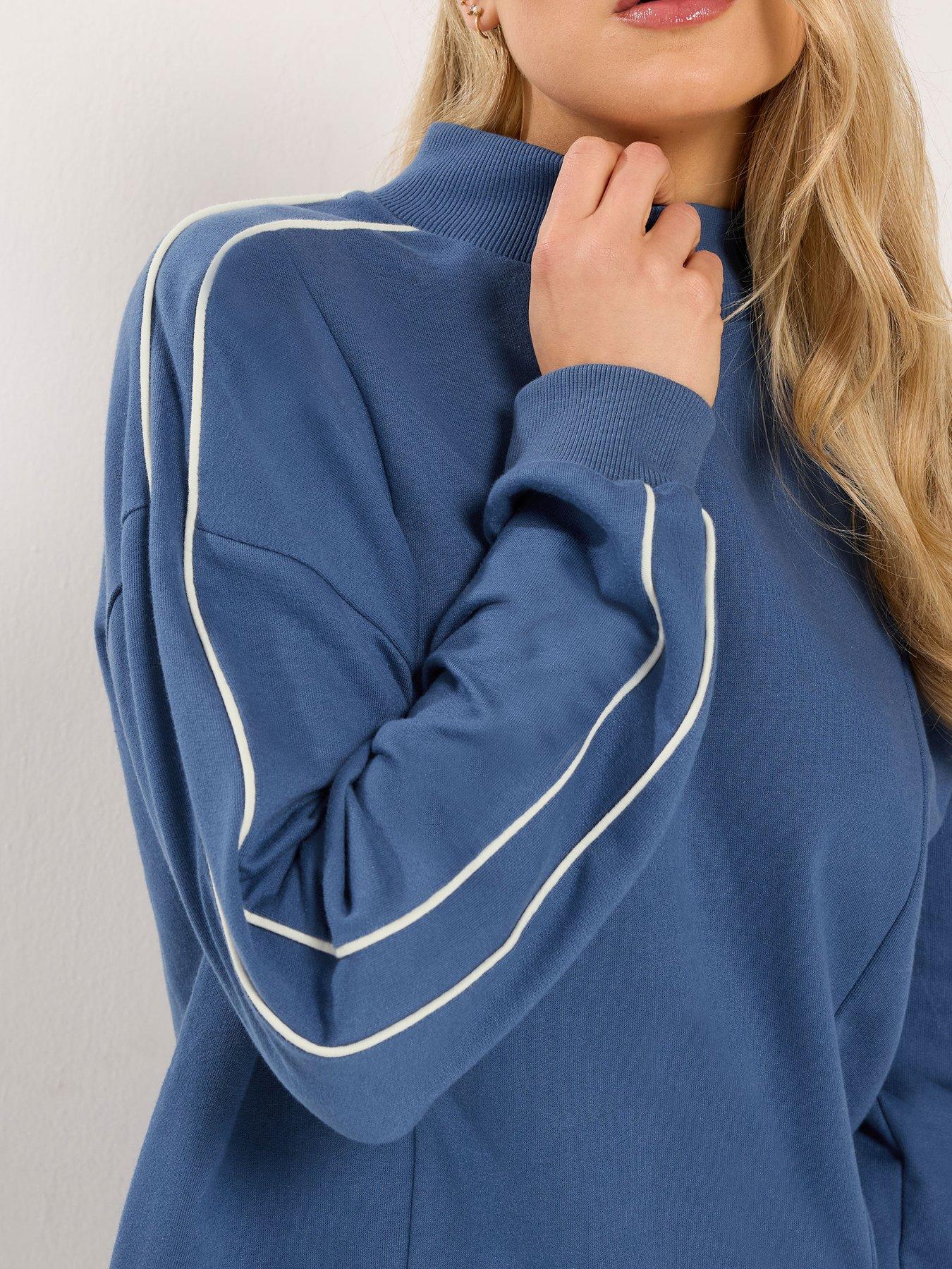  image of long-tall-sally-tall-high-neck-pipe-sweat