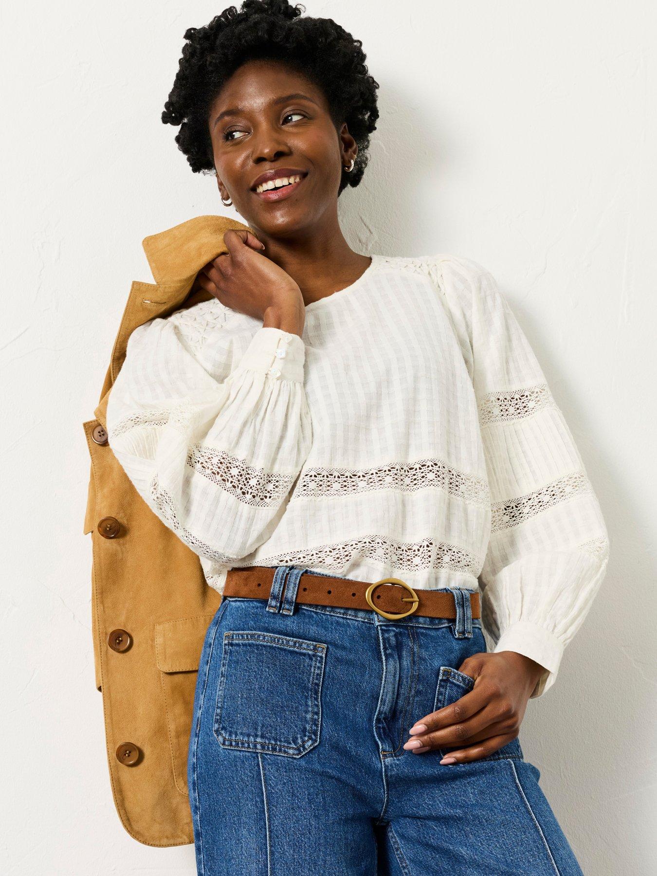 FatFace Honey Blouse - Ivory