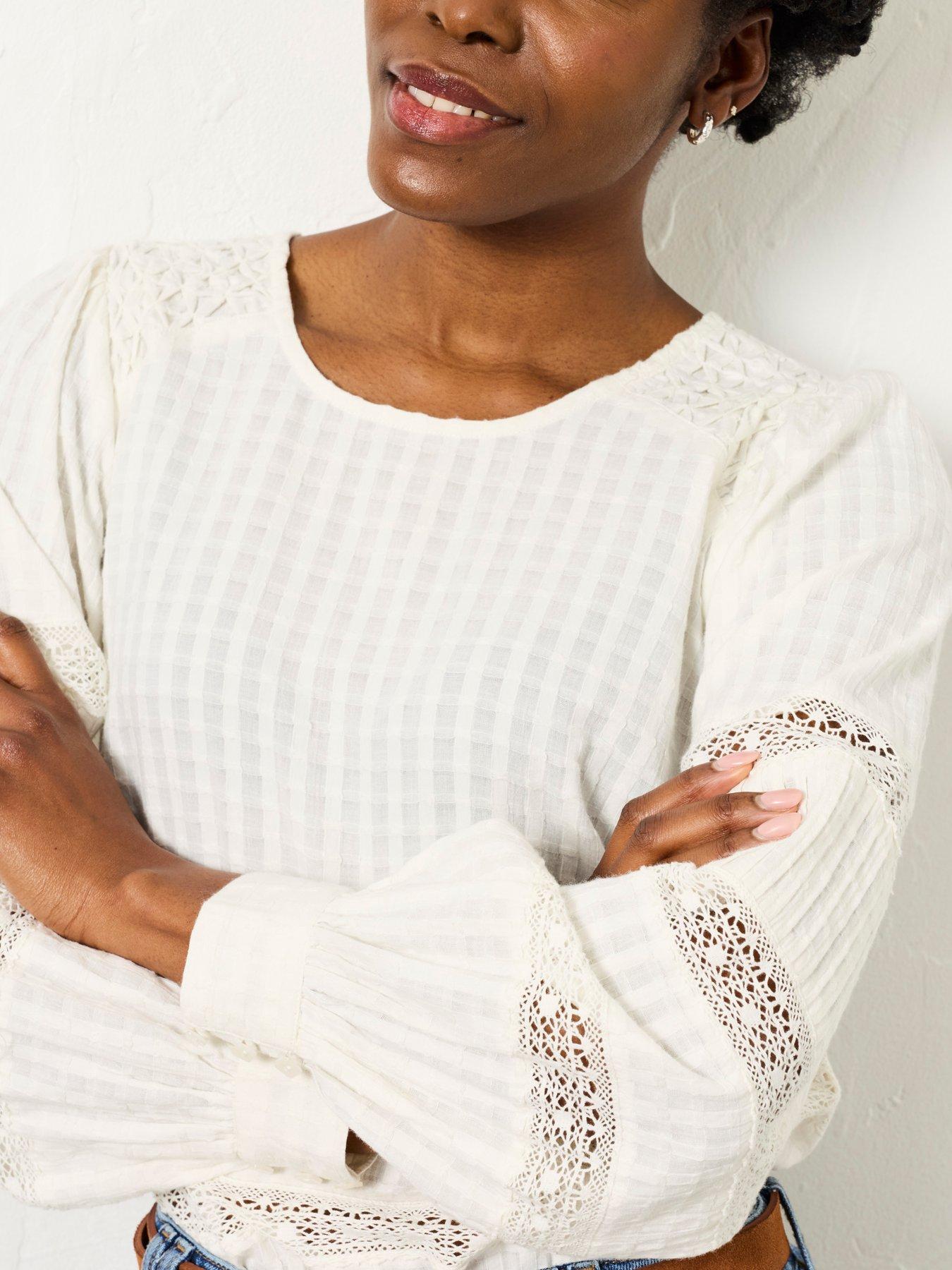 Image 4 of 6 of FatFace Honey Blouse - Ivory