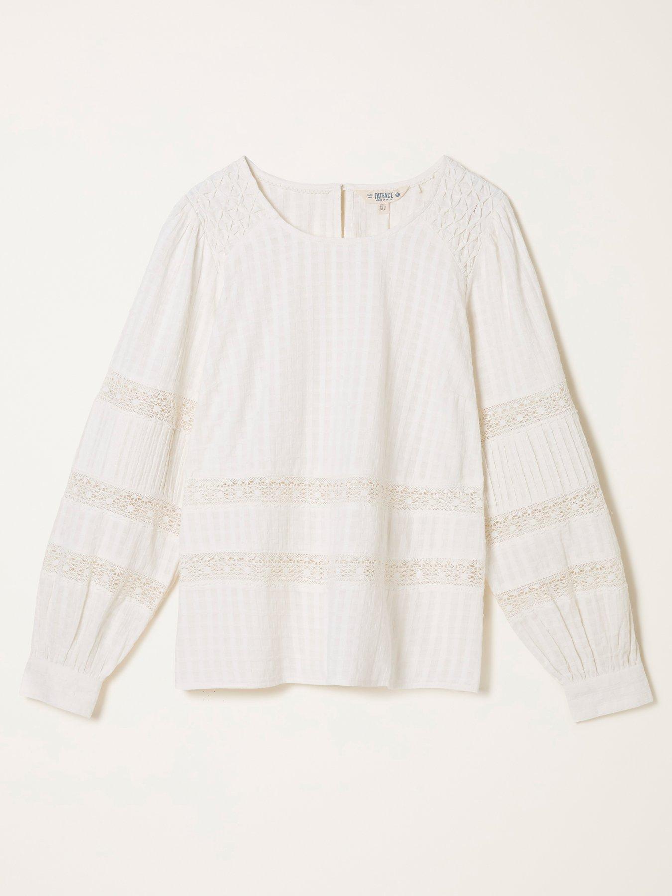 Image 6 of 6 of FatFace Honey Blouse - Ivory