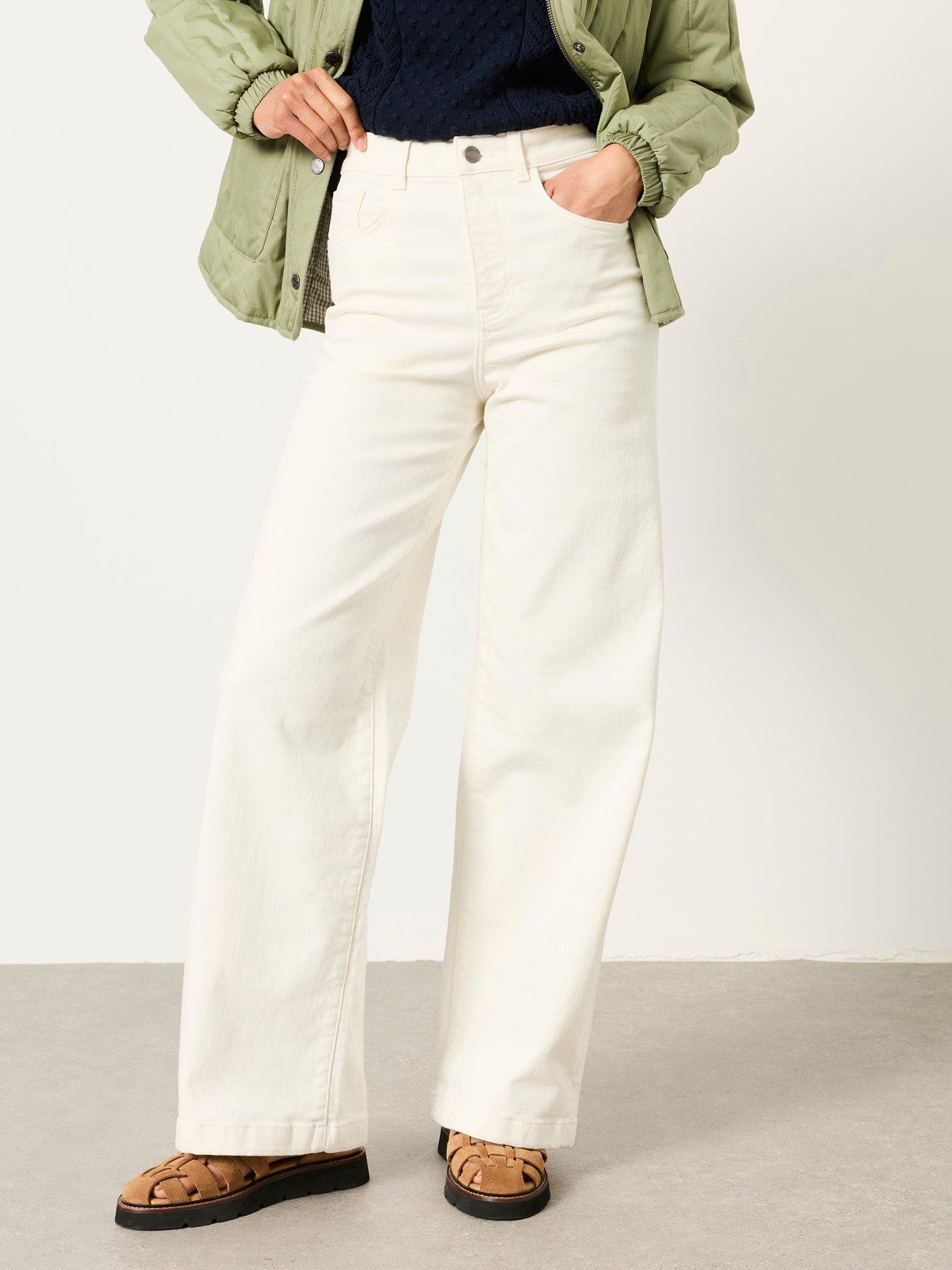  image of fatface-welling-wide-leg-jeans-ecru
