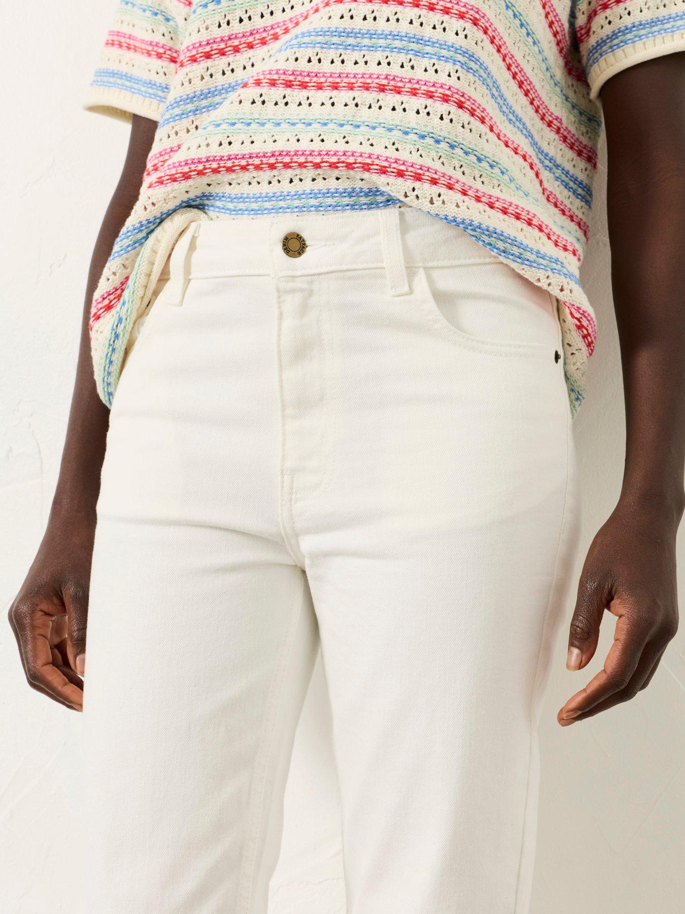  image of fatface-whitby-capri-jean-white