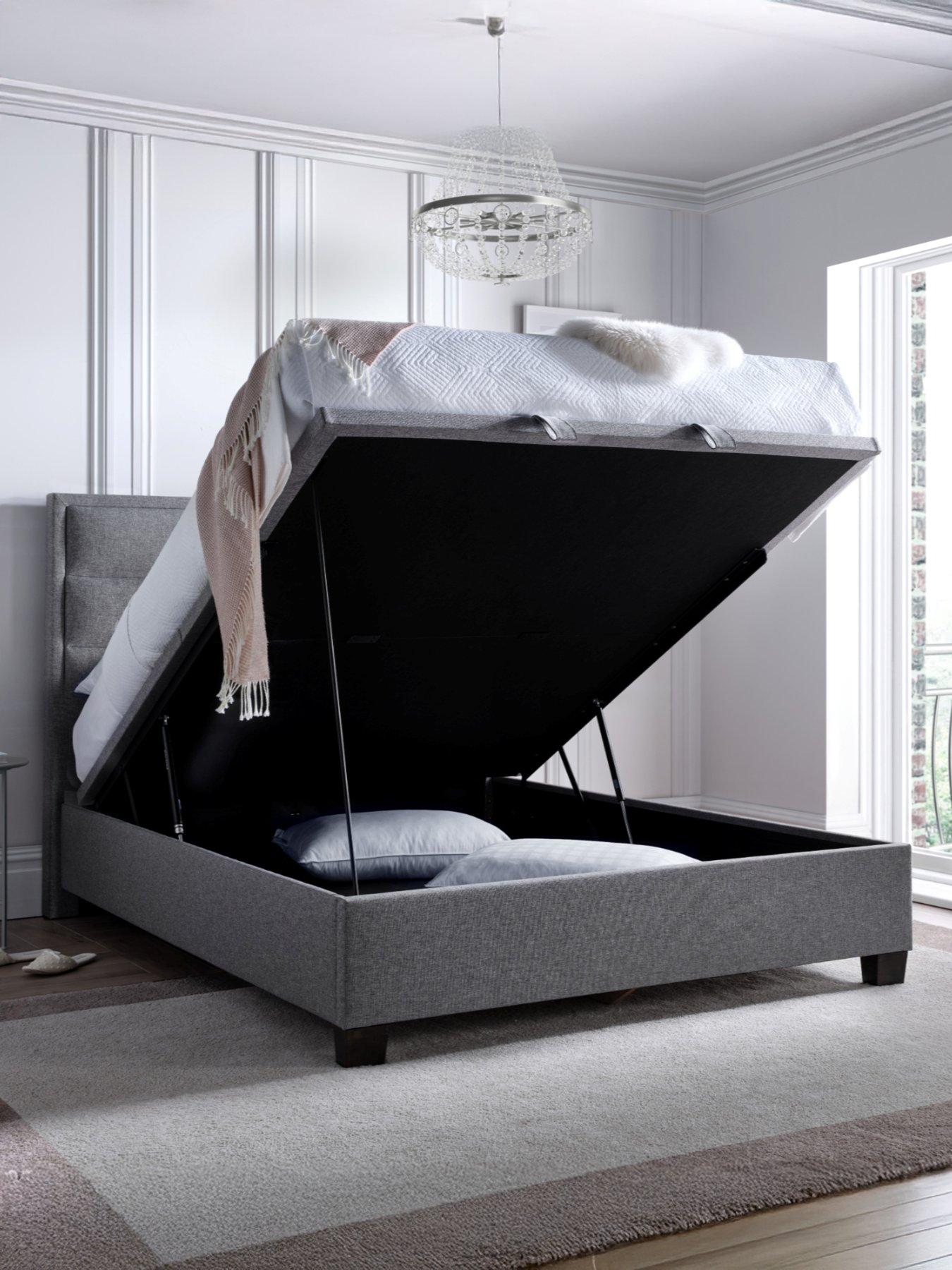 Image 5 of 5 of The Very Collection Sigrid End Lift Up Storage Ottoman With Airsprung Mattress Options (Buy &amp; SAVE!) - Grey