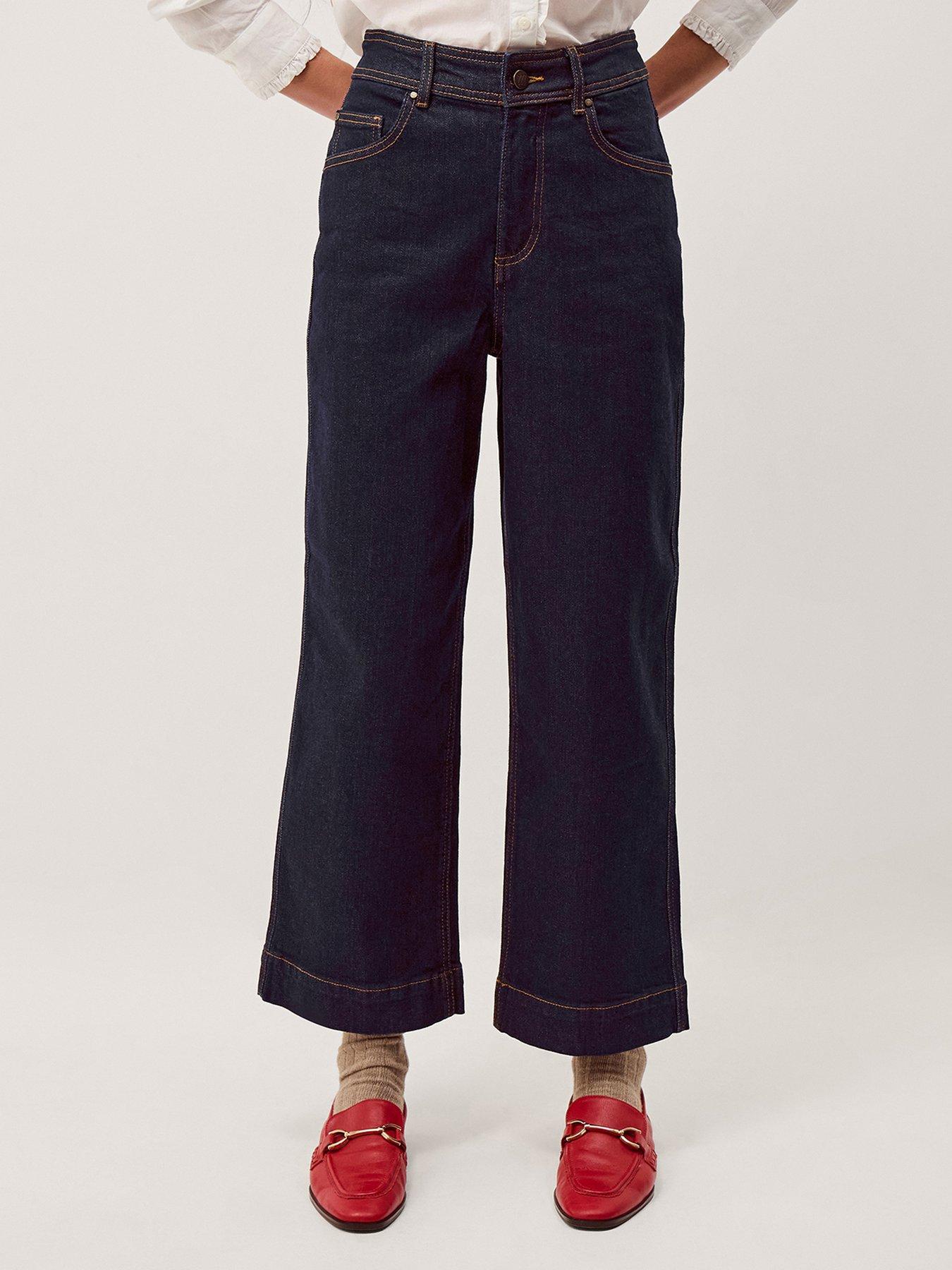 Monsoon Hallie Crop Jeans - Blue