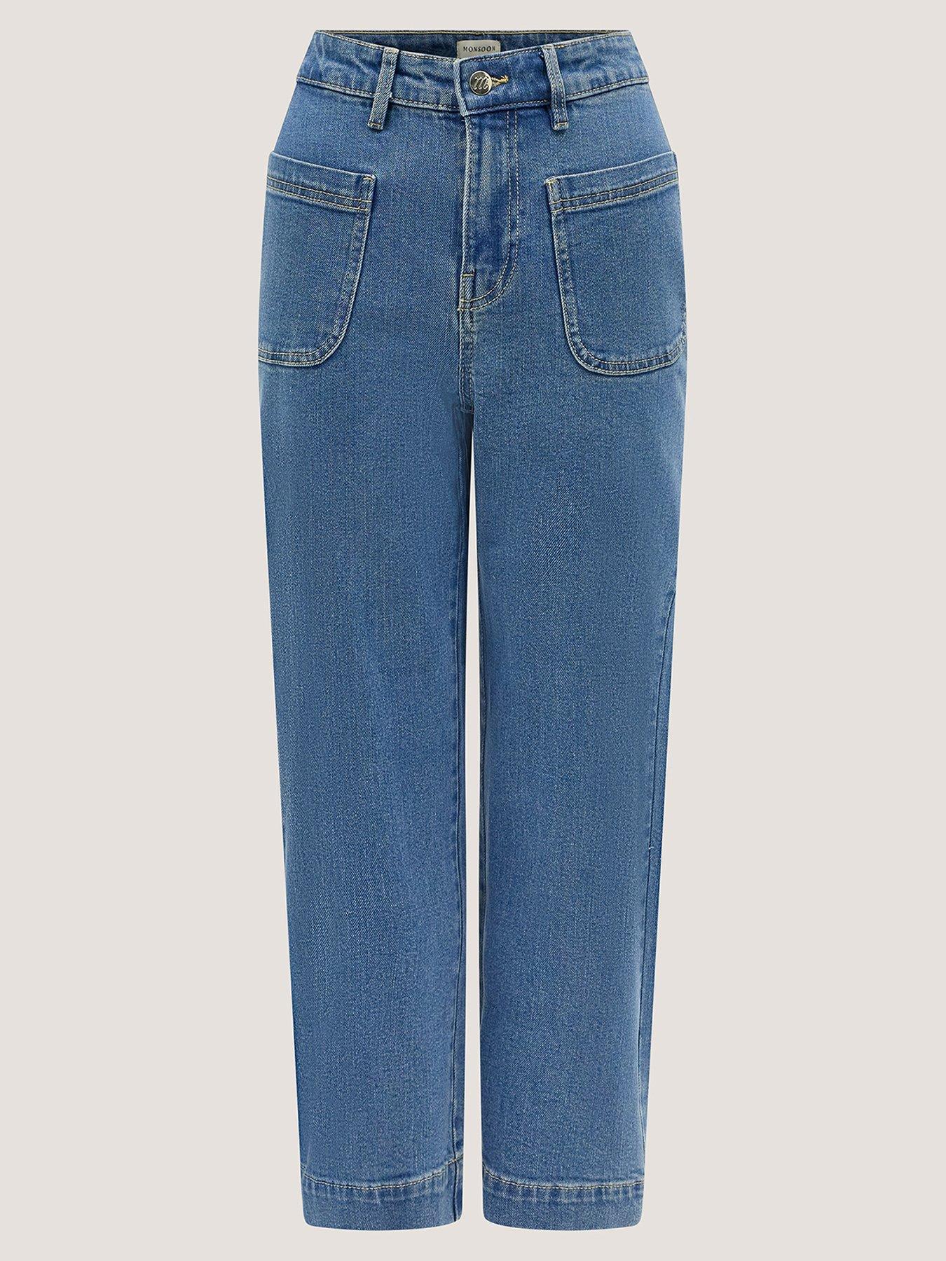  image of monsoon-arlo-cropped-jeans-blue