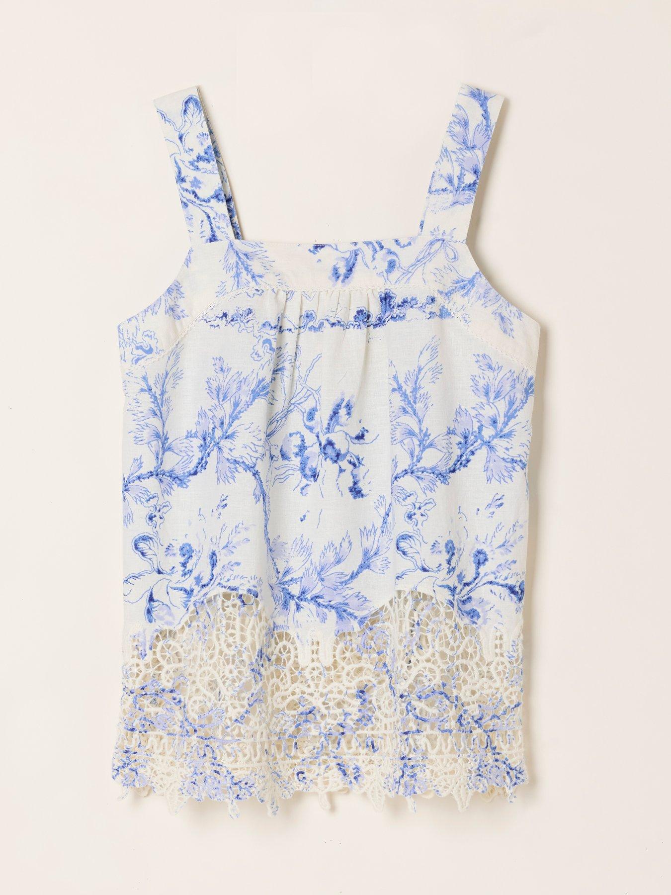 Image 6 of 6 of FatFace Fifi Bloom Cami - Ivory