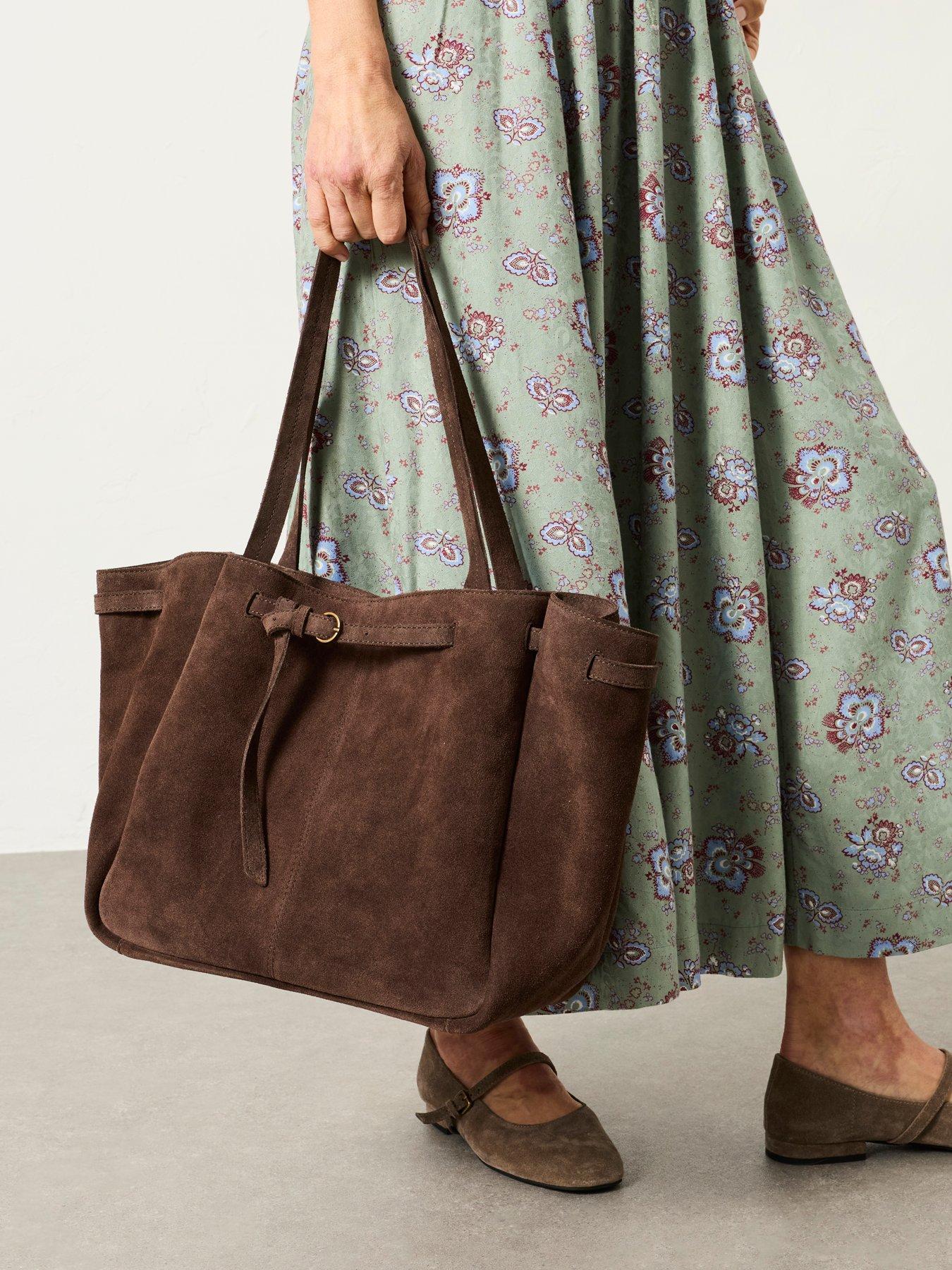  image of fatface-slouchy-tote-chocolate-brown
