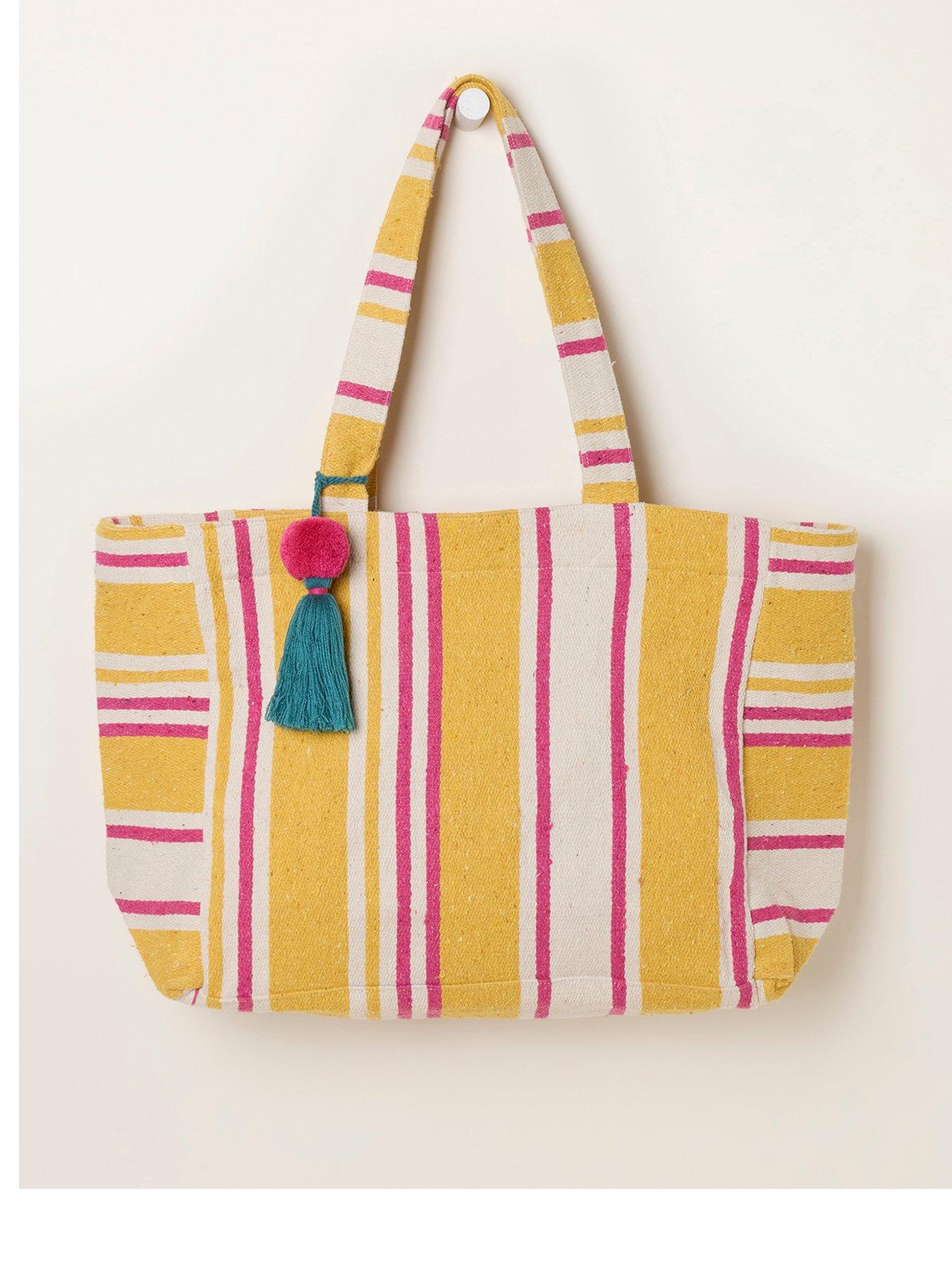 FatFace Beach Bag - Mustard