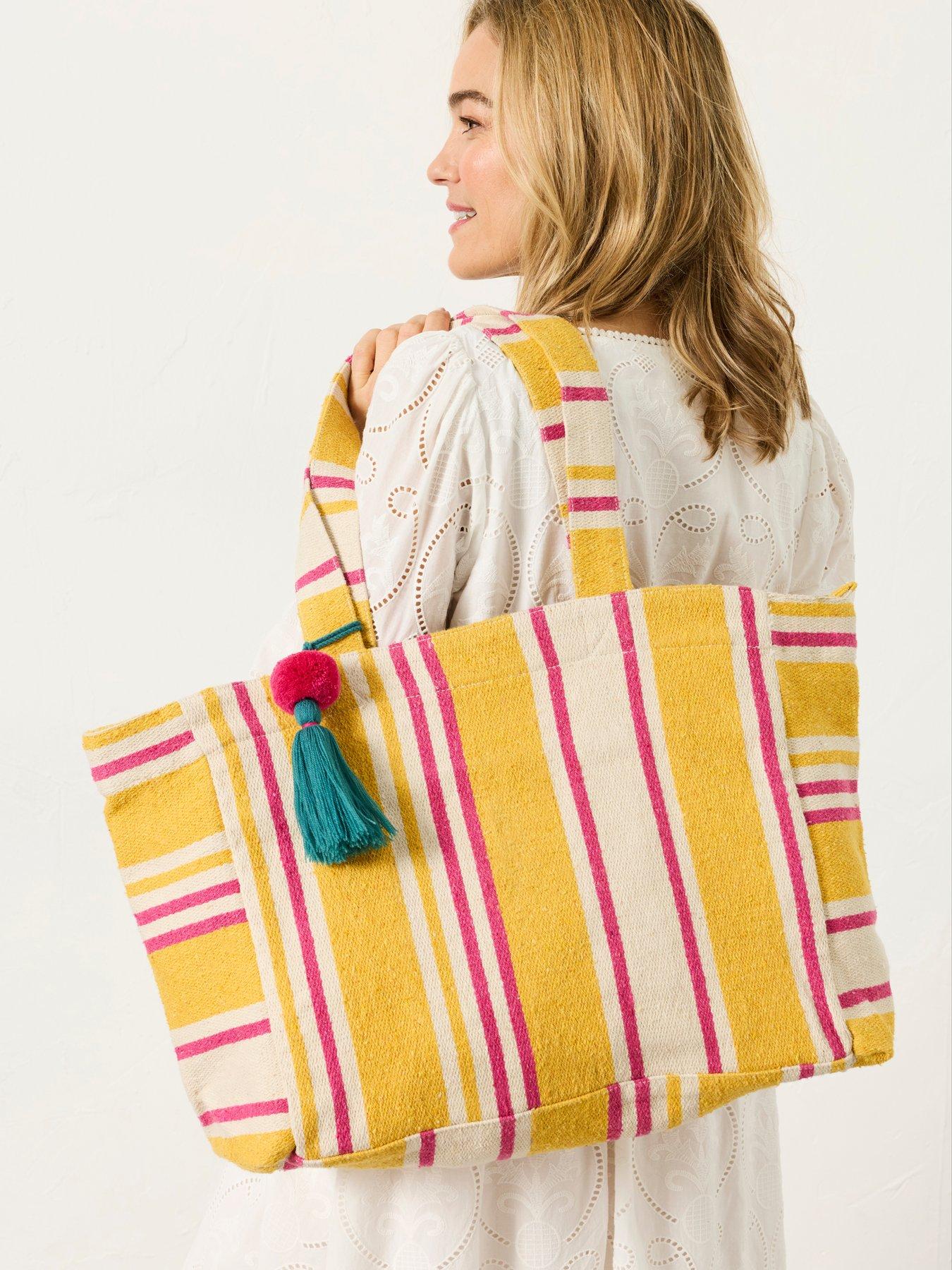Image 2 of 4 of FatFace Beach Bag - Mustard Yellow