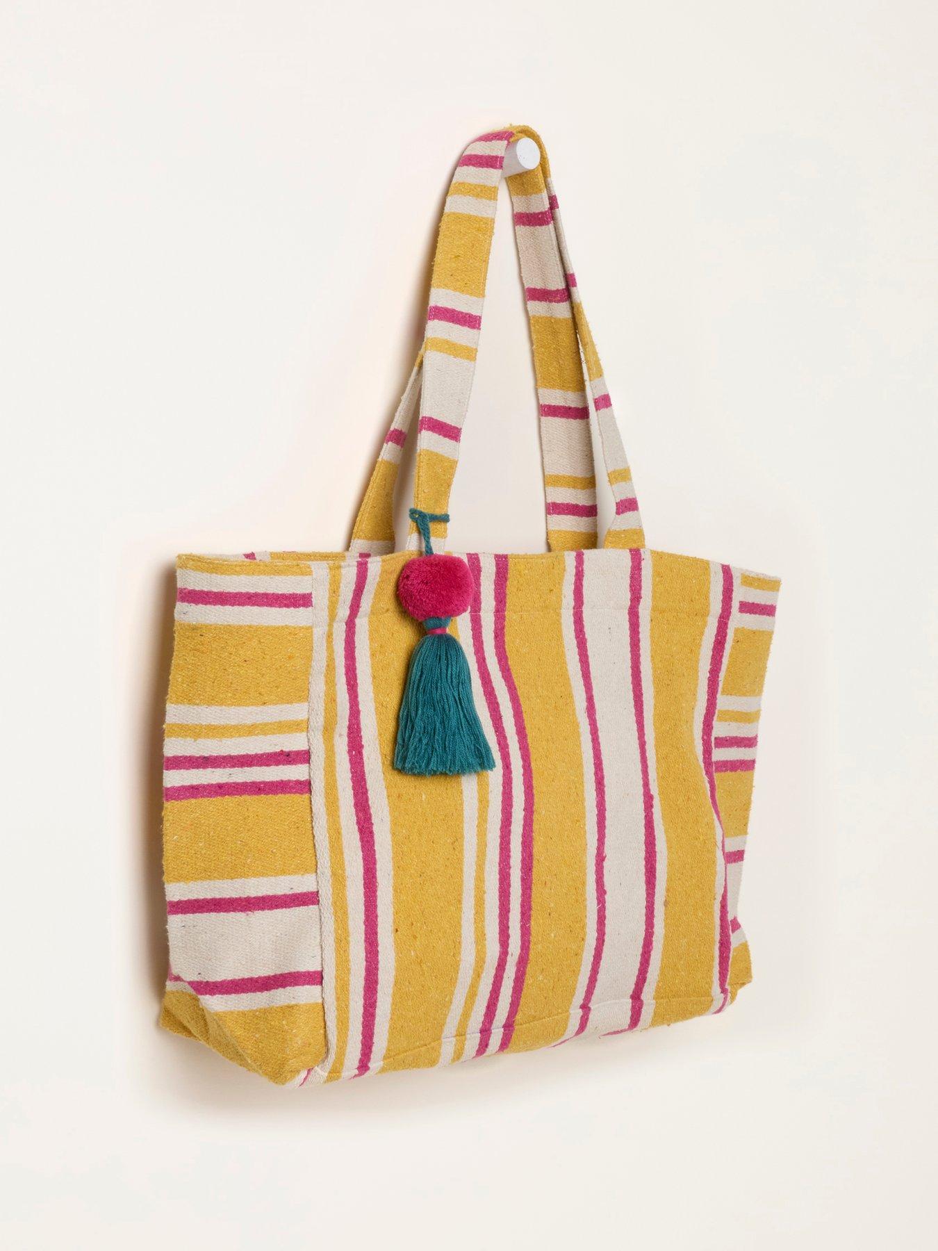 Image 4 of 4 of FatFace Beach Bag - Mustard Yellow