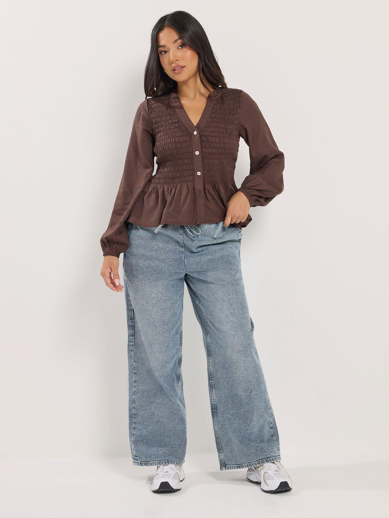  image of pixiegirl-petite-pull-on-wide-leg-jean