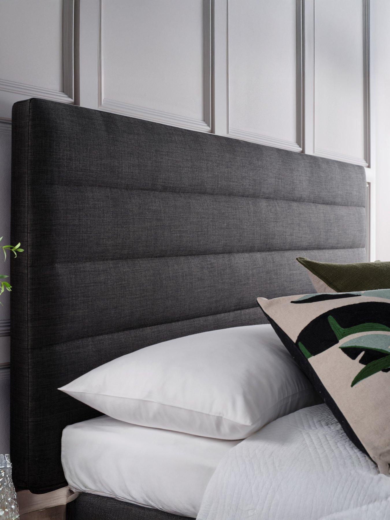  image of the-very-collection-liza-end-lift-up-storage-ottoman-with-airsprung-mattress-options-buy-amp-save-slate