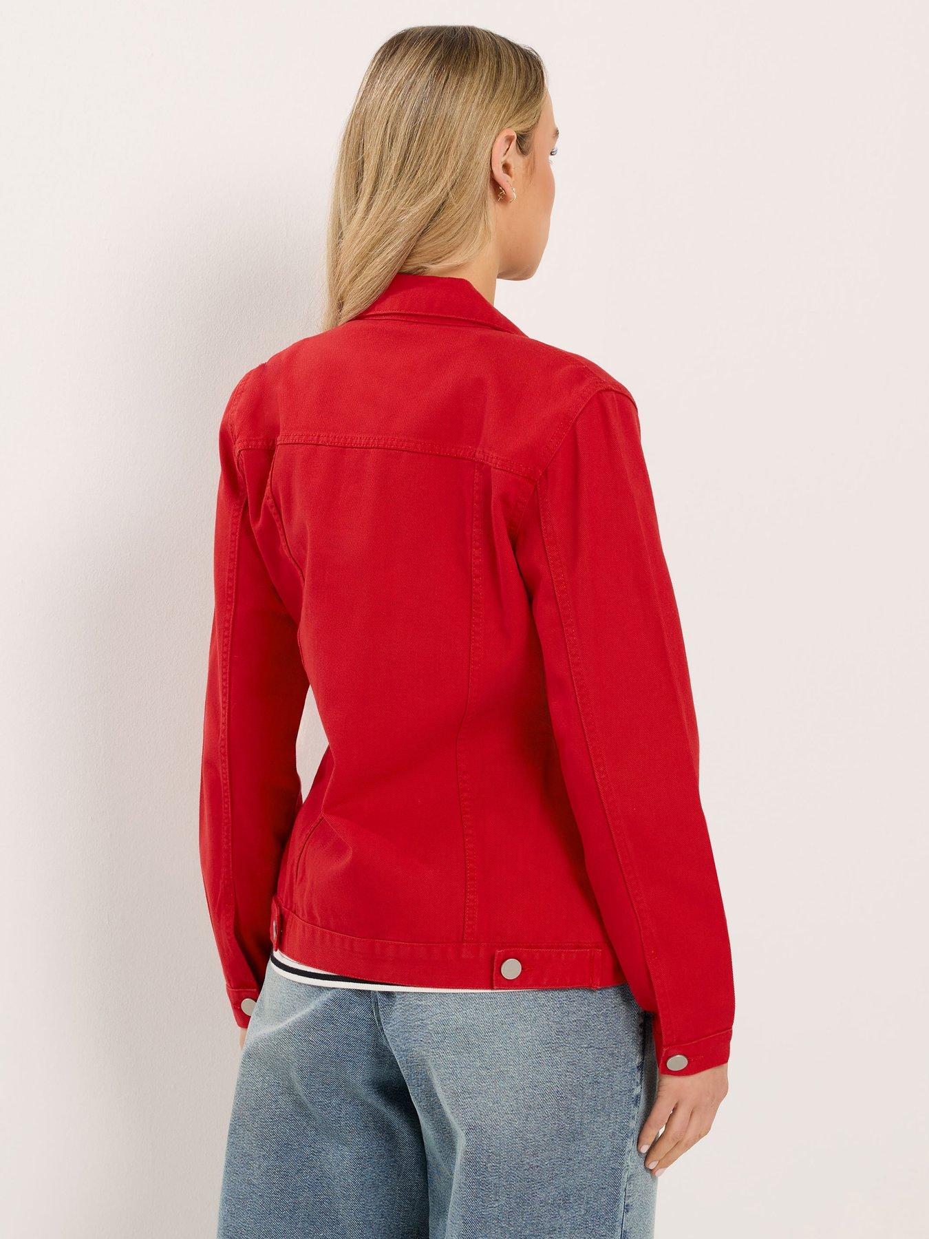 stillFront image of long-tall-sally-tall-denim-jacket