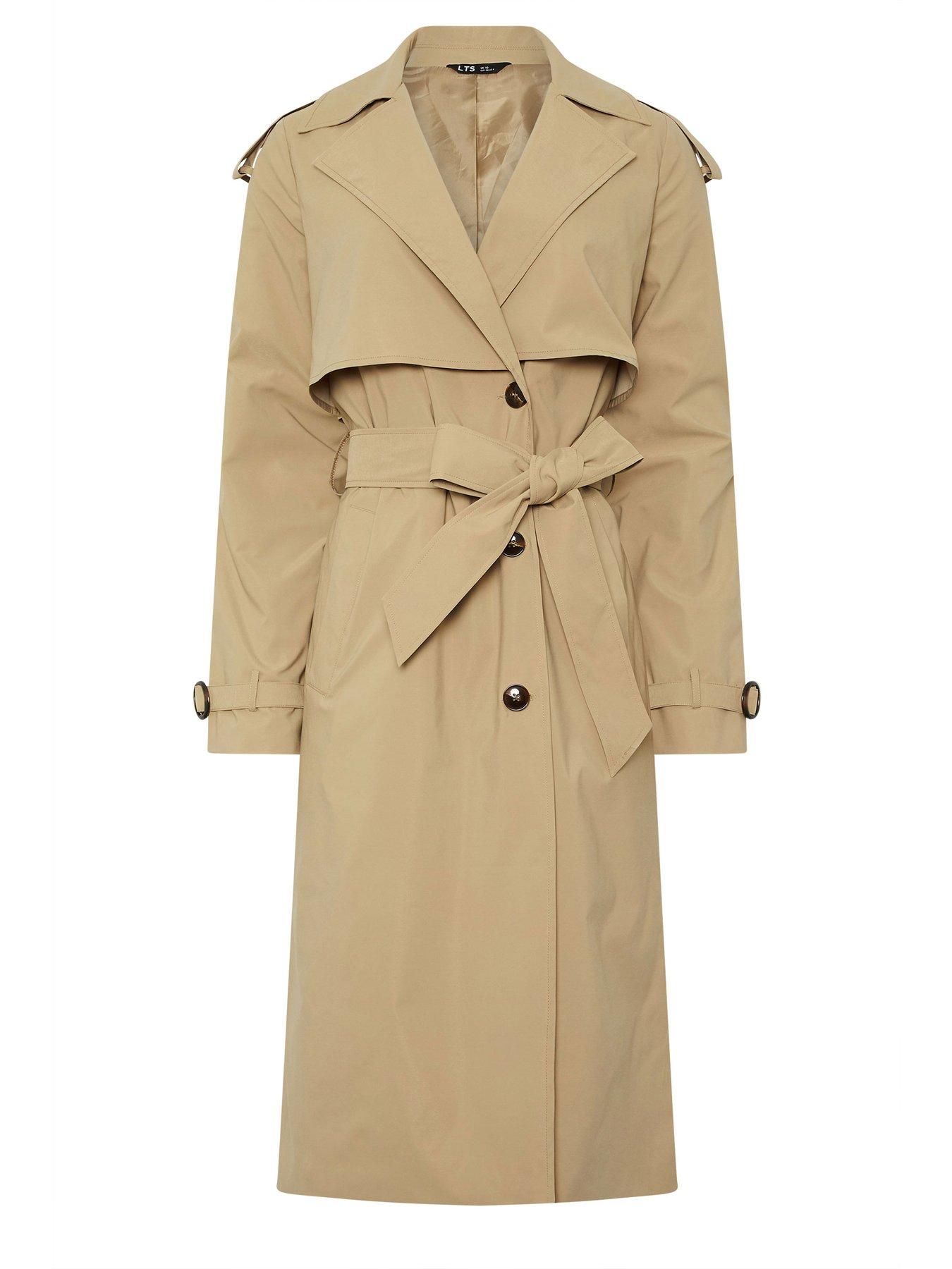 image of long-tall-sally-trench-coat-cream
