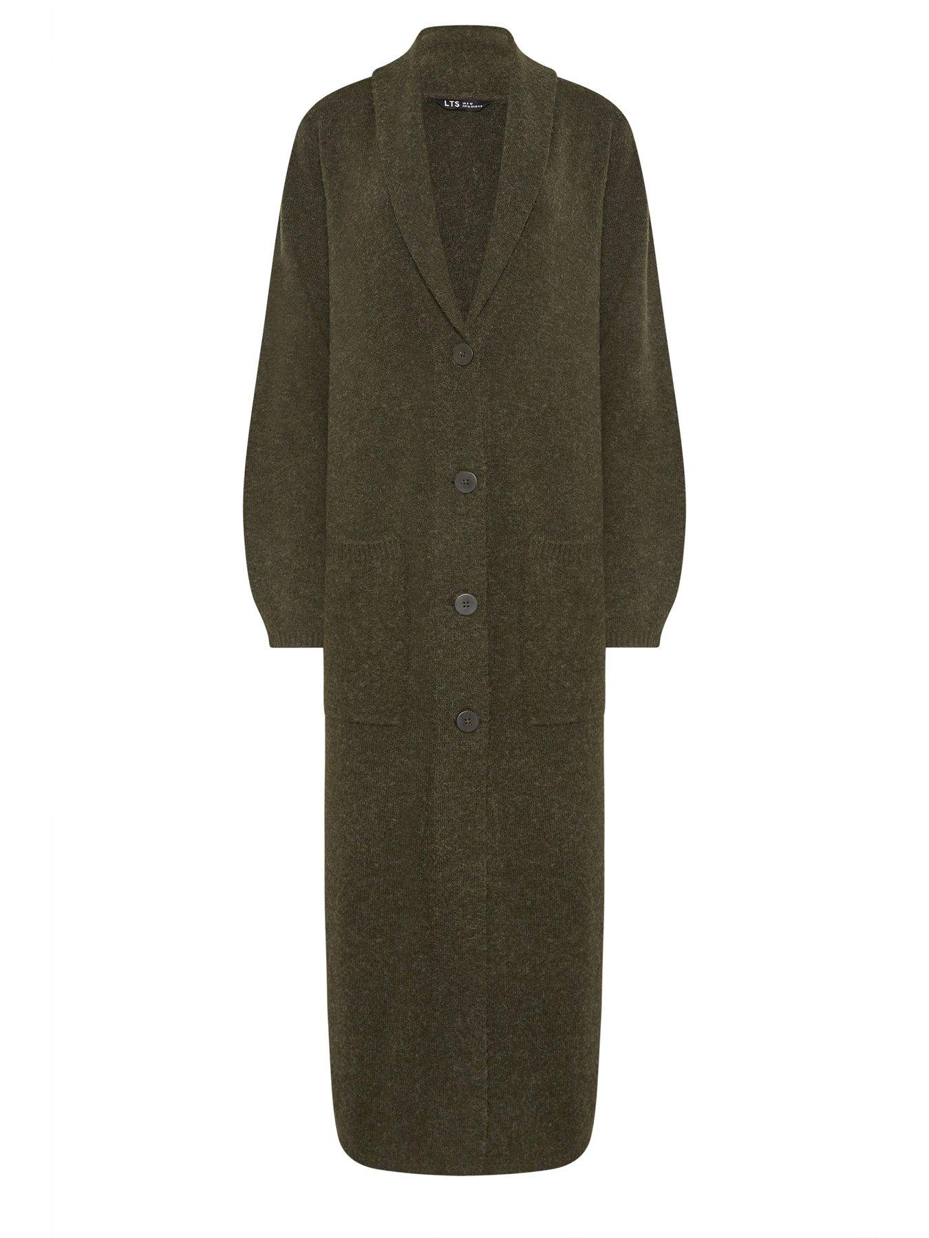 Image 5 of 5 of Long Tall Sally Knitted Coatigan - Green