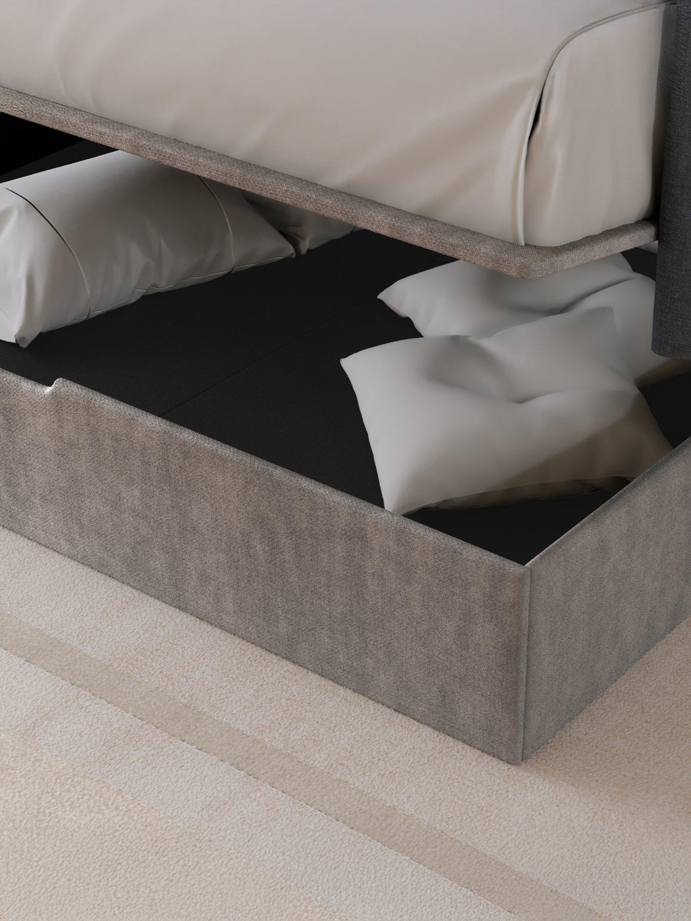 Image 4 of 6 of The Very Collection Orchard End Lift Up Storage Ottoman Bed with Airsprung Mattress Options (Buy &amp; SAVE!) - Taupe