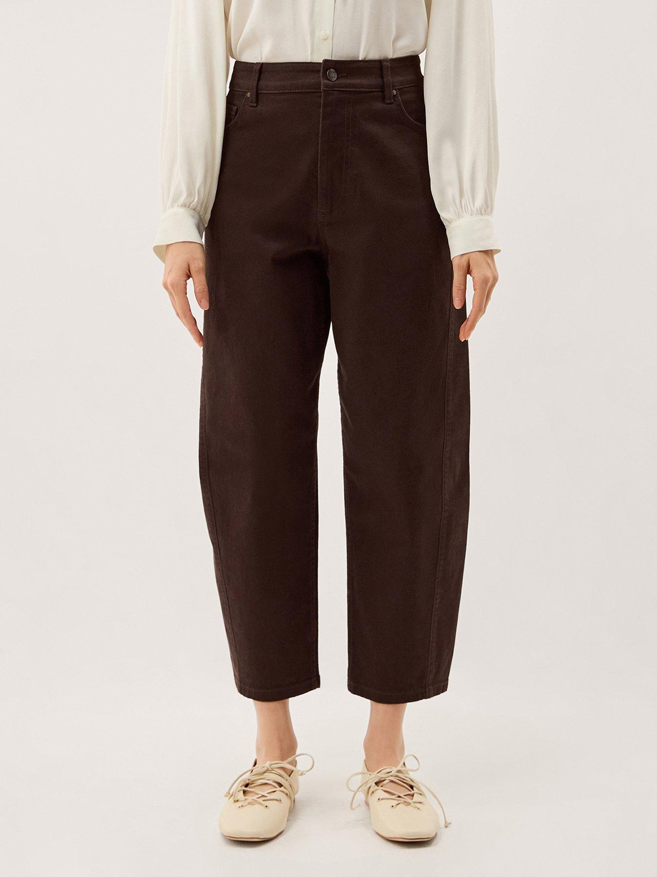 Image 1 of 5 of Monsoon Lacey Barrel Jean - Brown