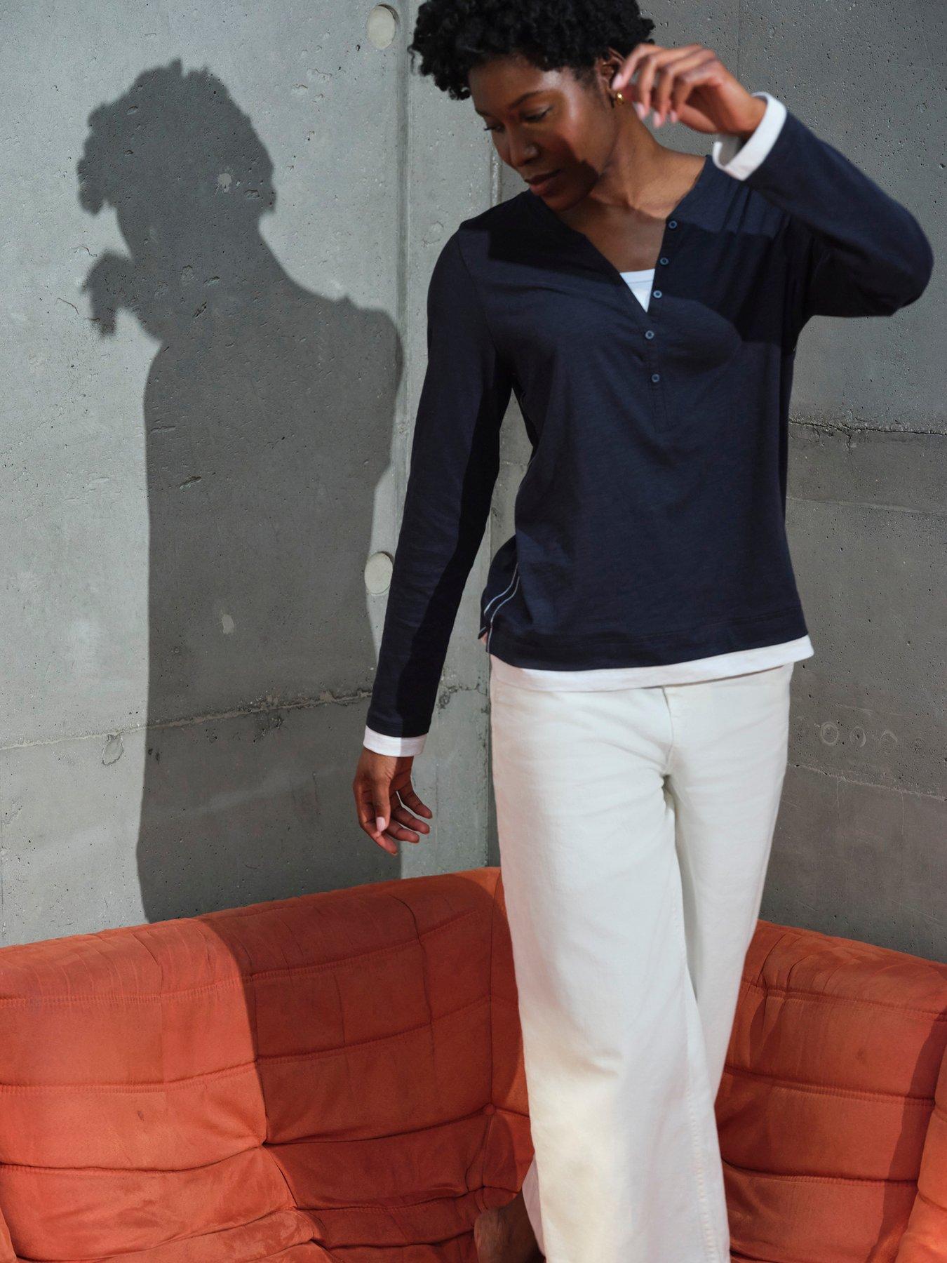  image of fatface-hove-crop-trouser-white