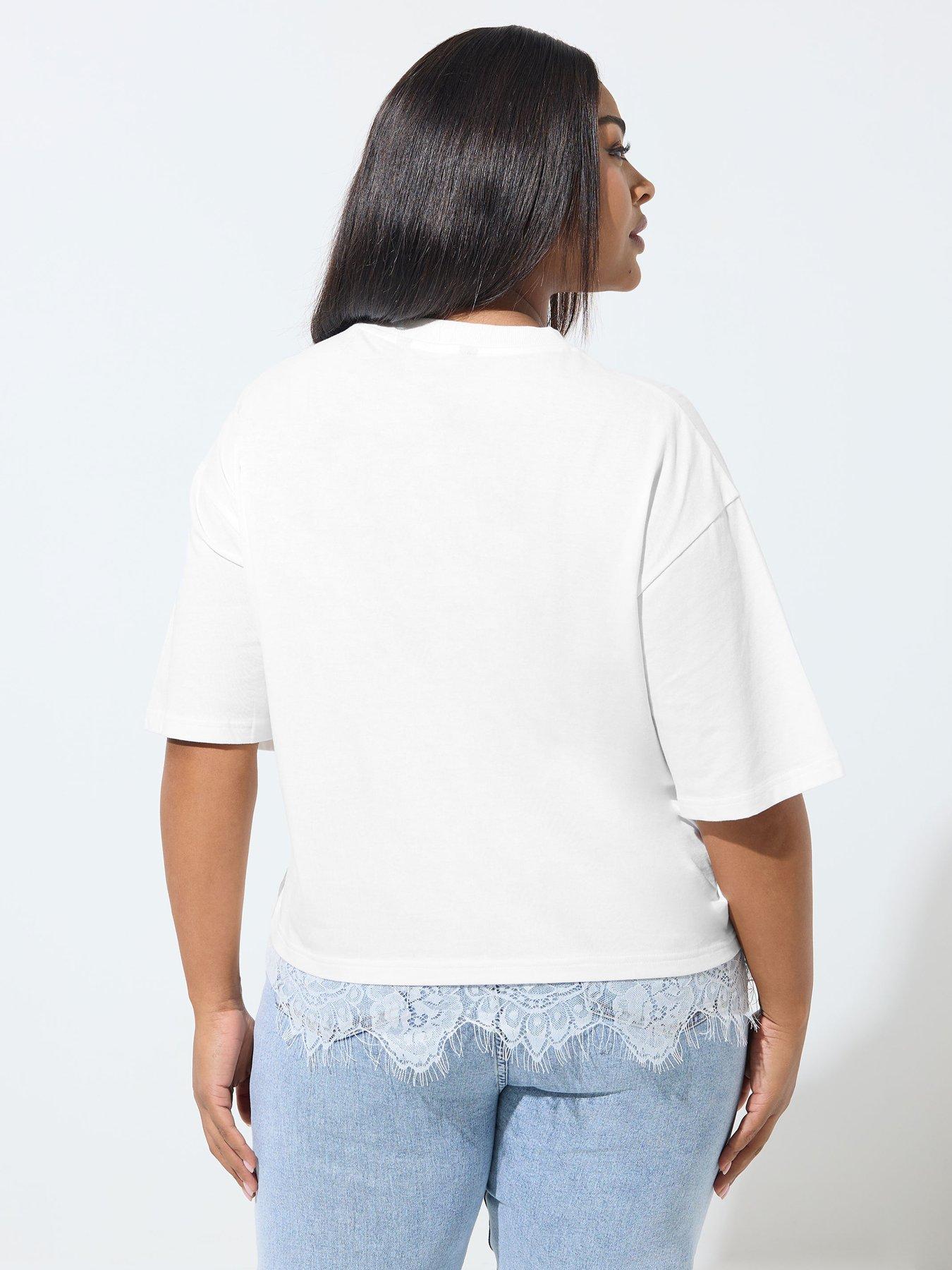  image of yours-curve-lace-hem-top-white