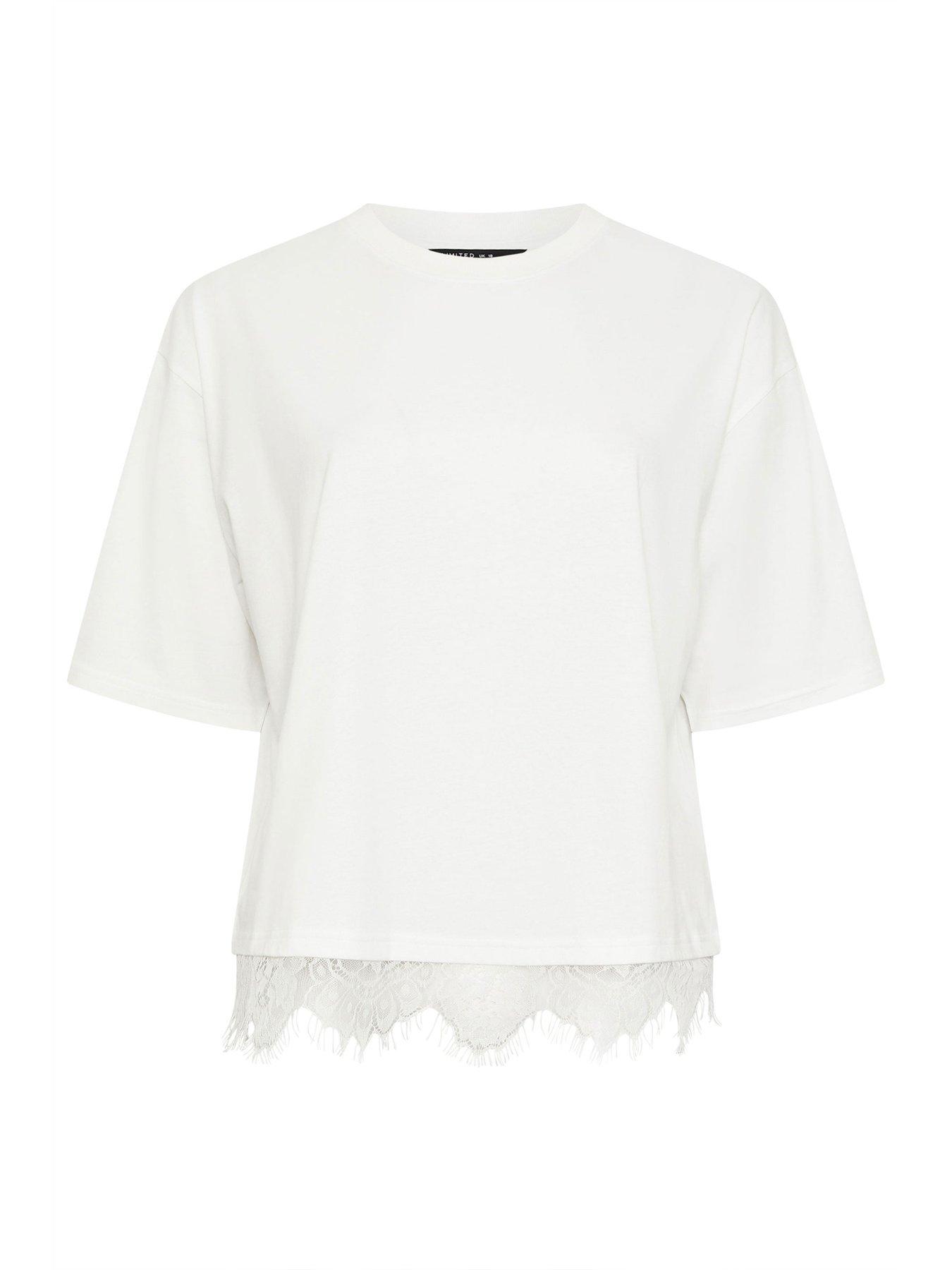  image of yours-curve-lace-hem-top-white