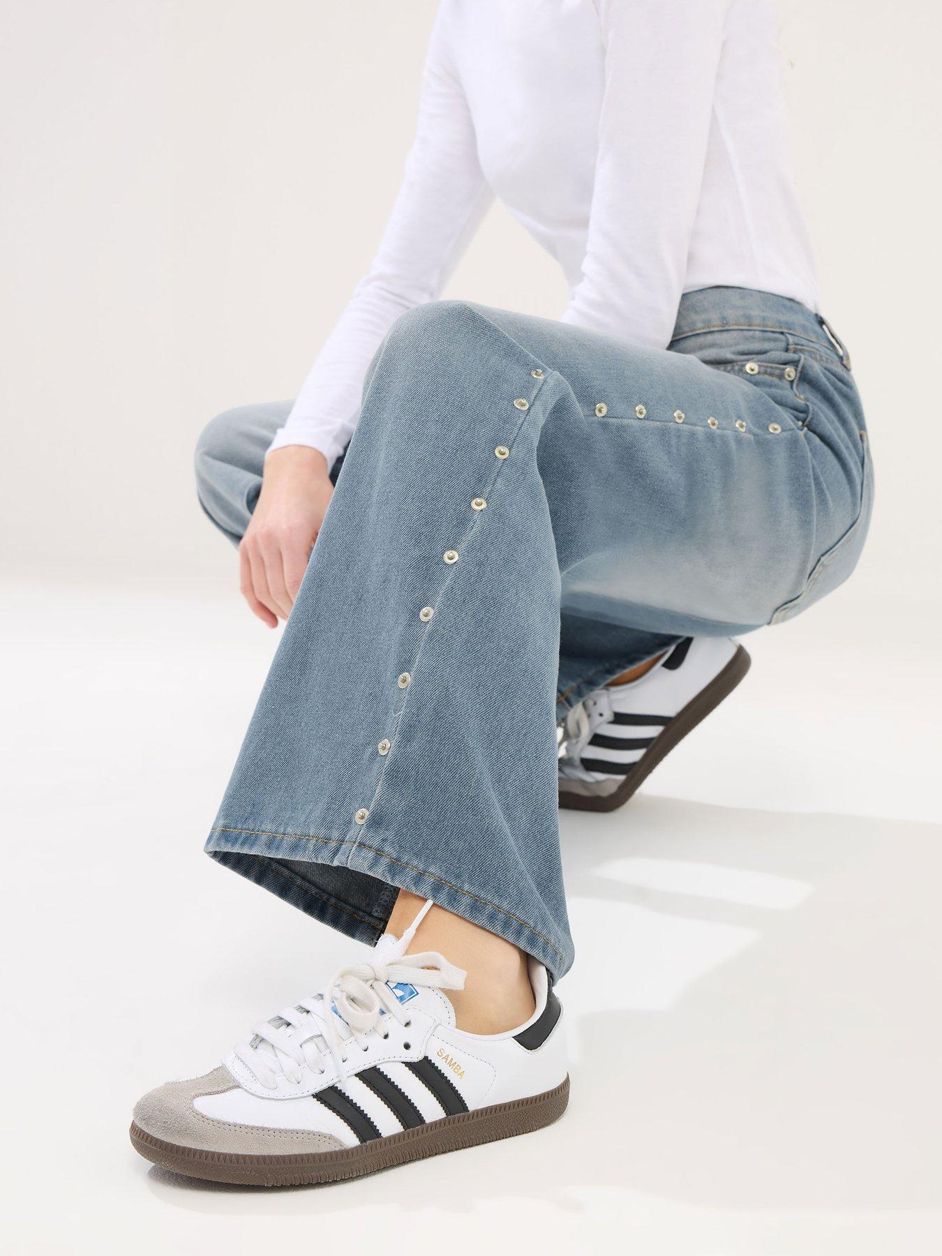  image of pixiegirl-petite-rivet-side-seam-jeans