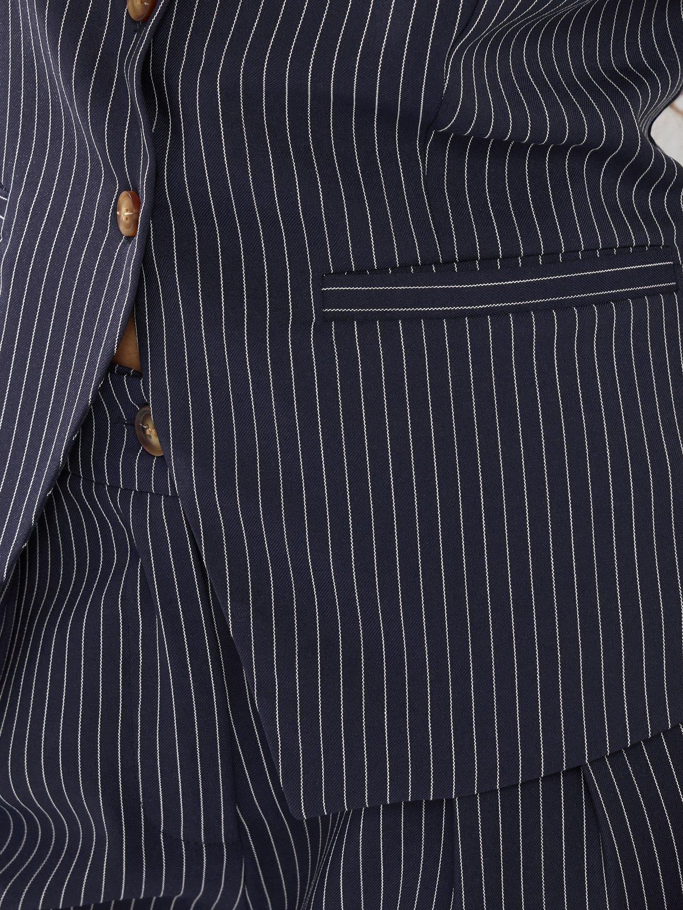  image of pixiegirl-petite-pinstripe-high-neck-waistcoat