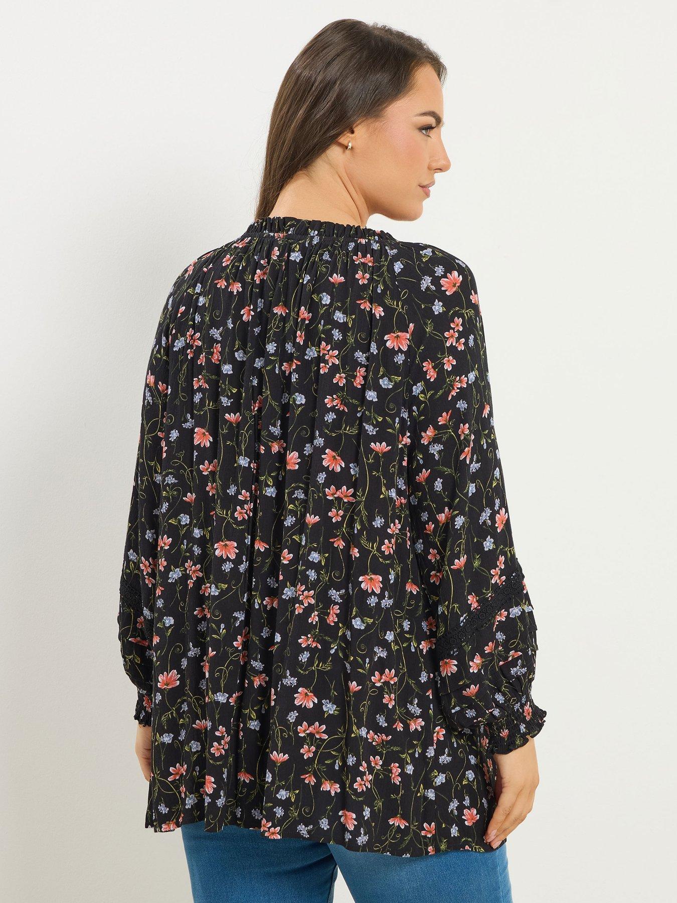 Image 2 of 4 of Yours Curve Gypsy Pintuck Top