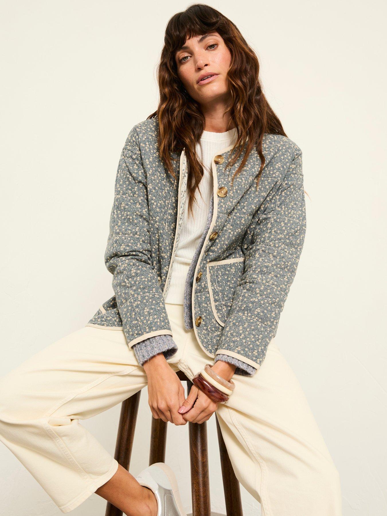  image of fatface-milly-quilted-jacket-blue