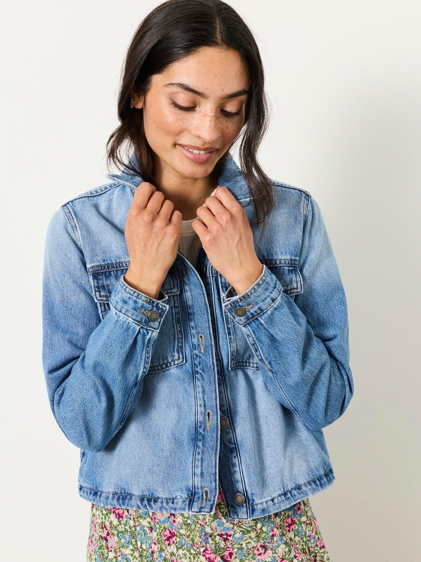 FatFace Thea Denim Jacket - Denim Vintage