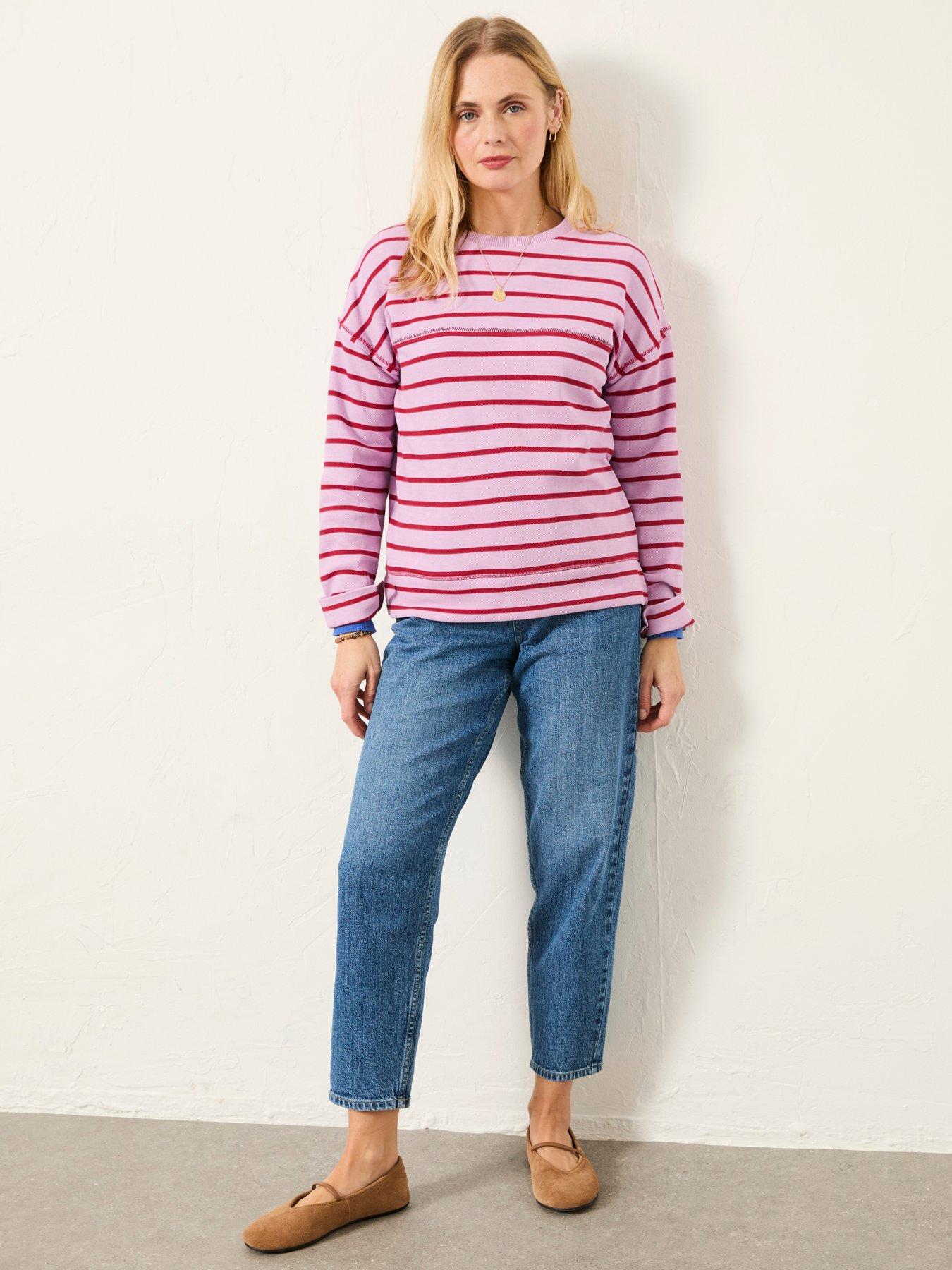Image 3 of 6 of FatFace Airlie Breton Stripe - Purple
