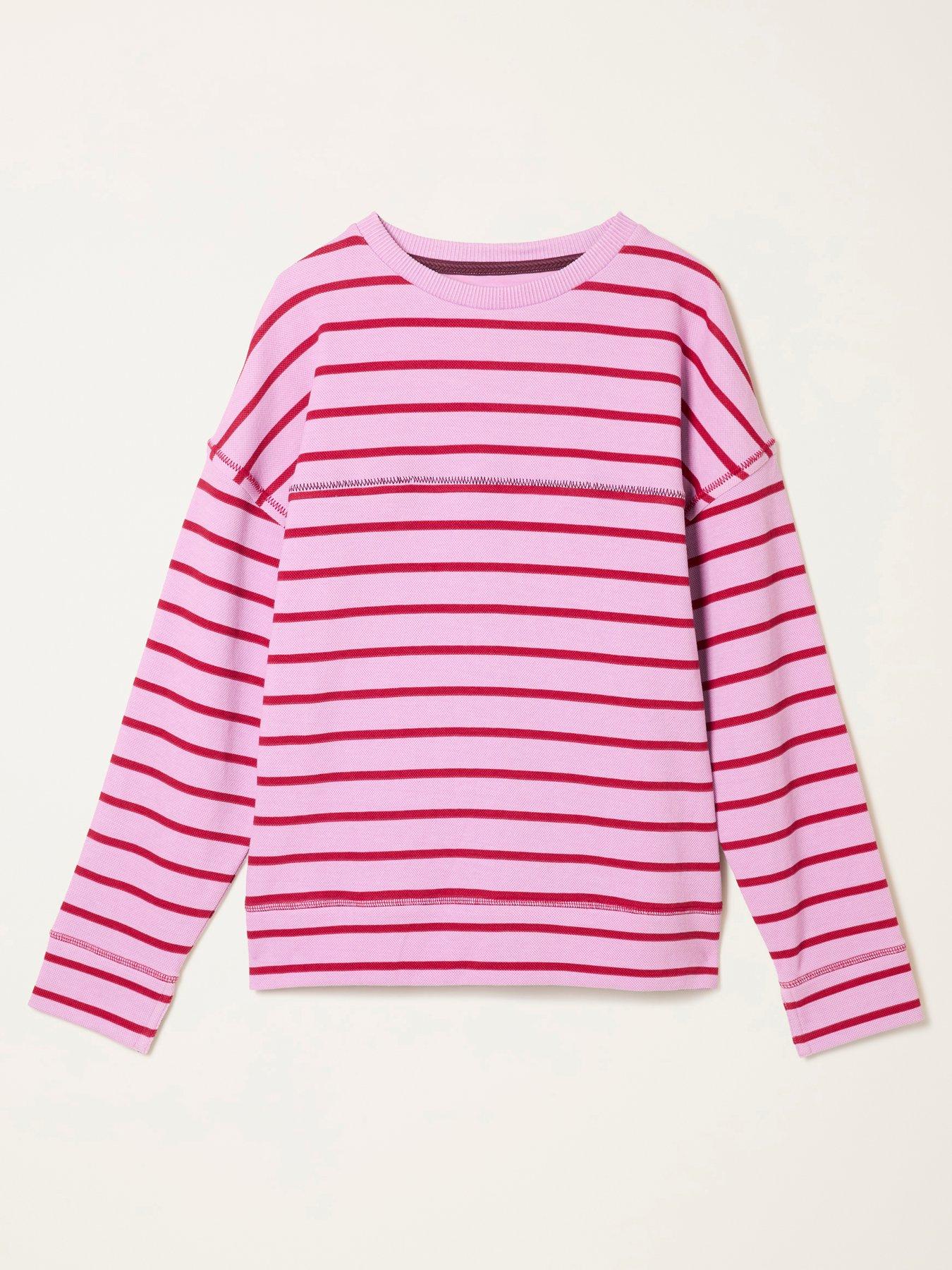Image 6 of 6 of FatFace Airlie Breton Stripe - Purple