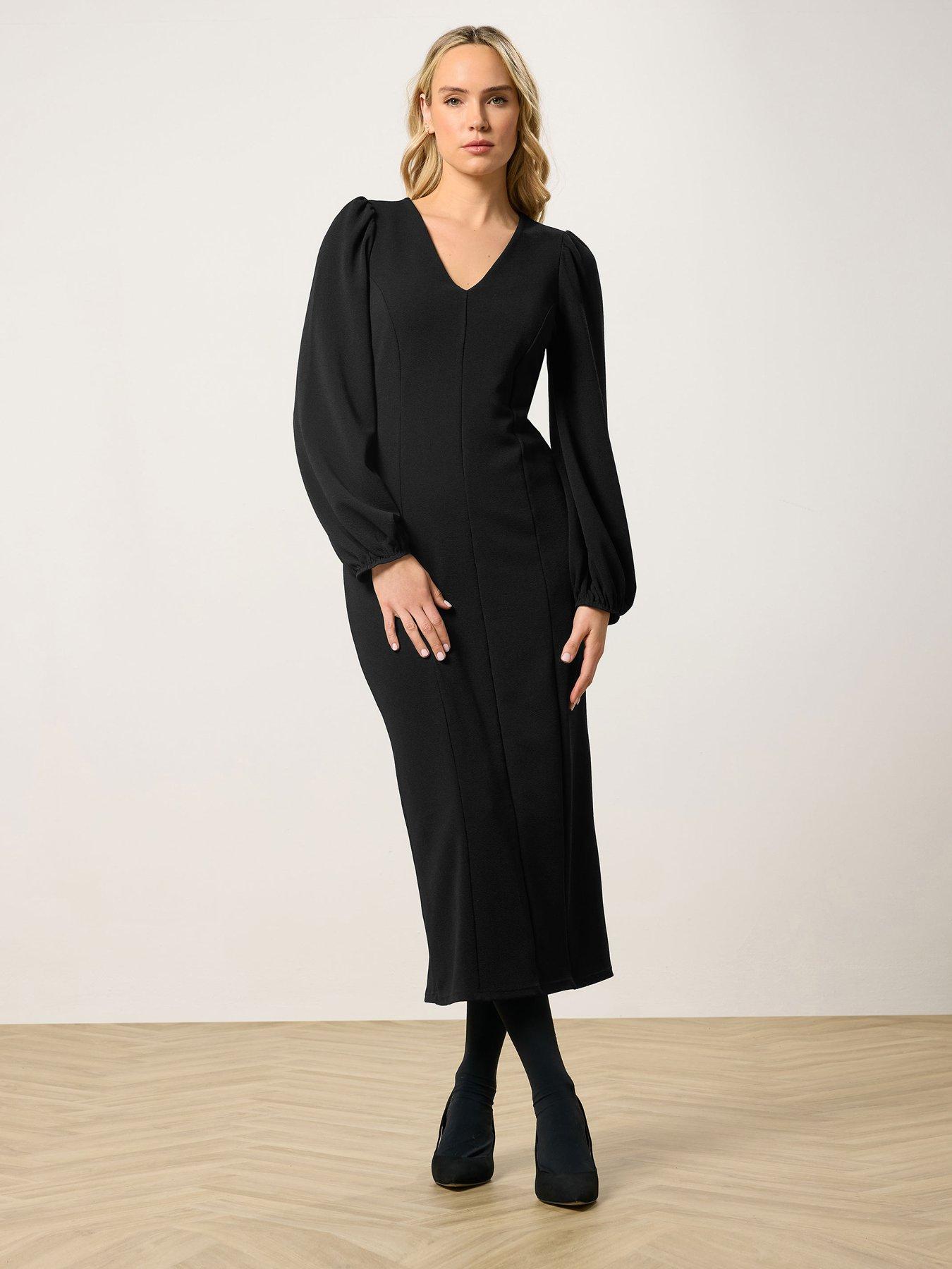 Image 3 of 5 of Long Tall Sally Tall Seam Detail Midi Dress