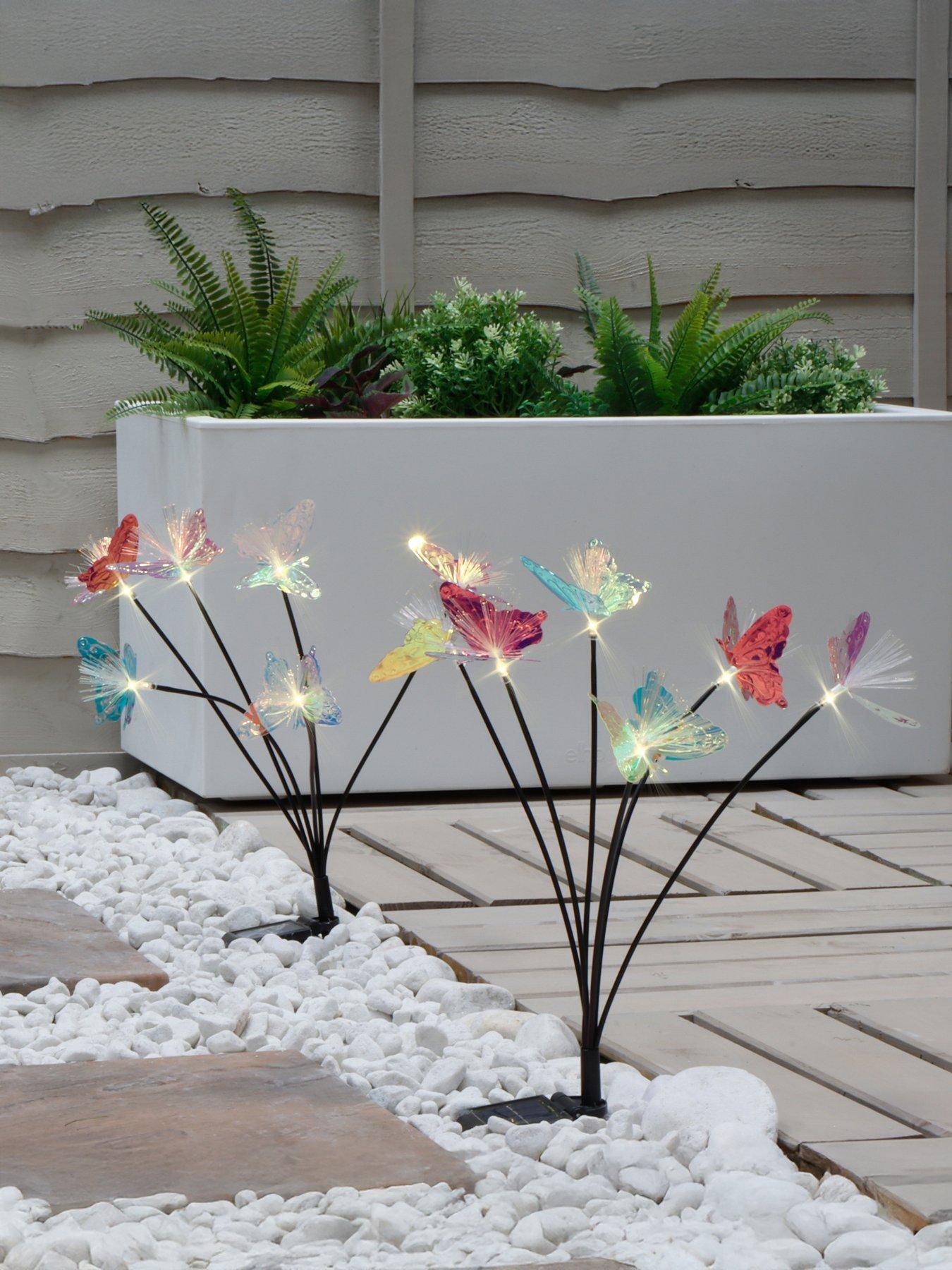 Streetwize Pack Of 2 6Pcs Solar Iridescent Butterflies