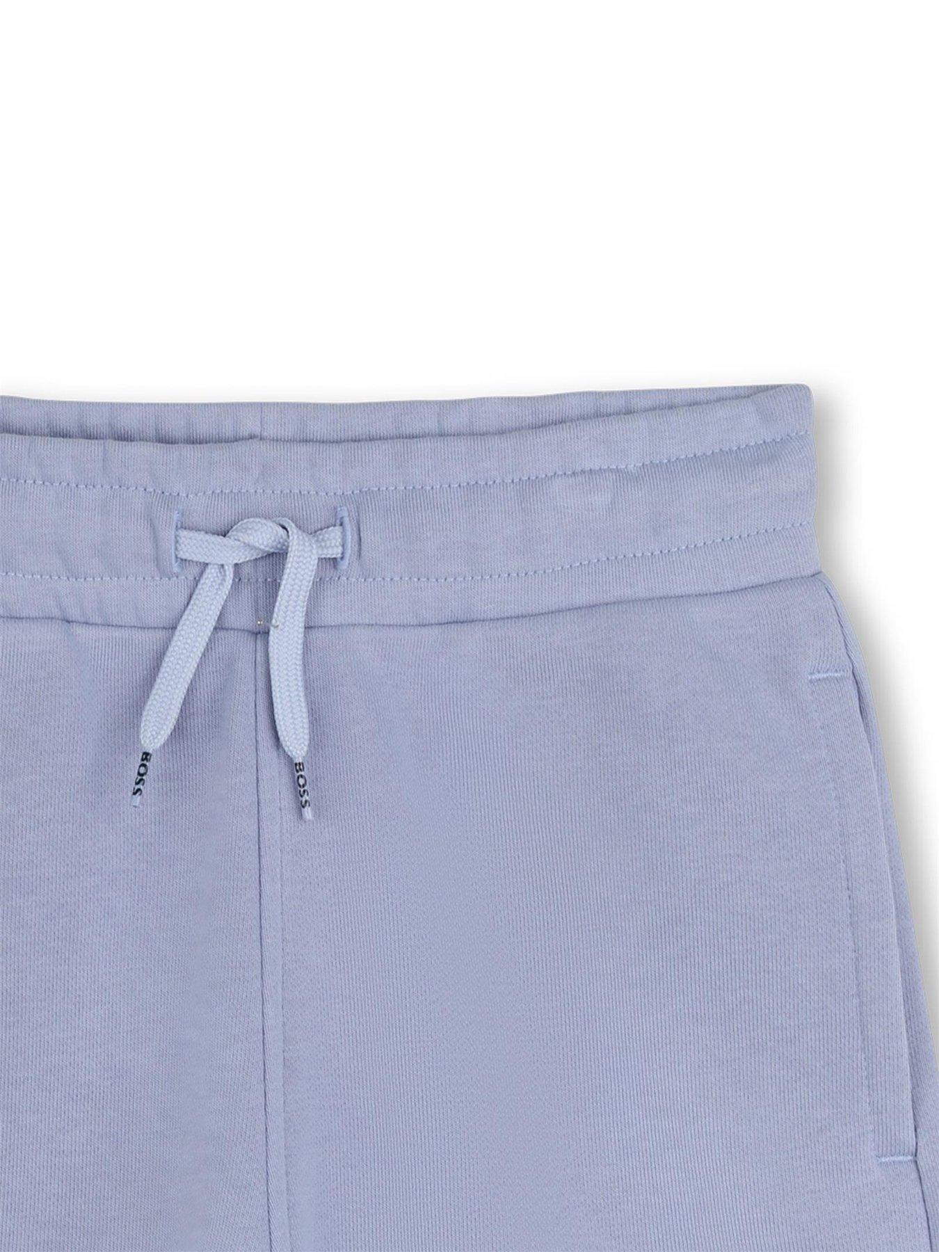  image of boss-boys-logo-shorts-blue