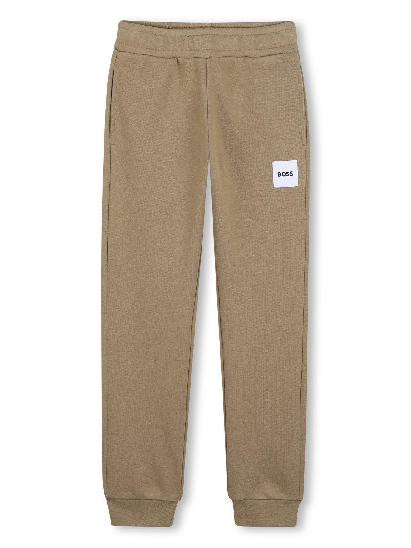 boss-boys-logo-jogging-bottoms-beige